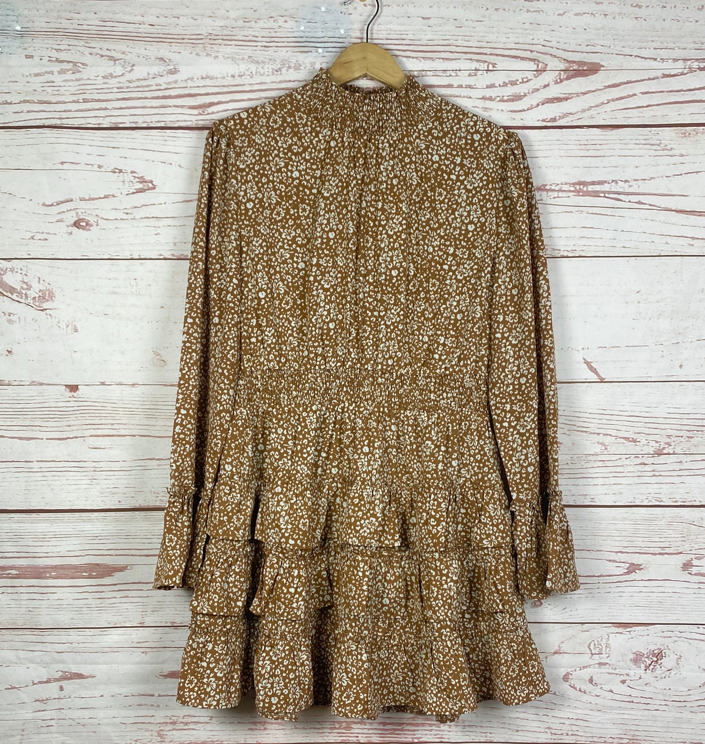 Ruffled Animal Print Dress