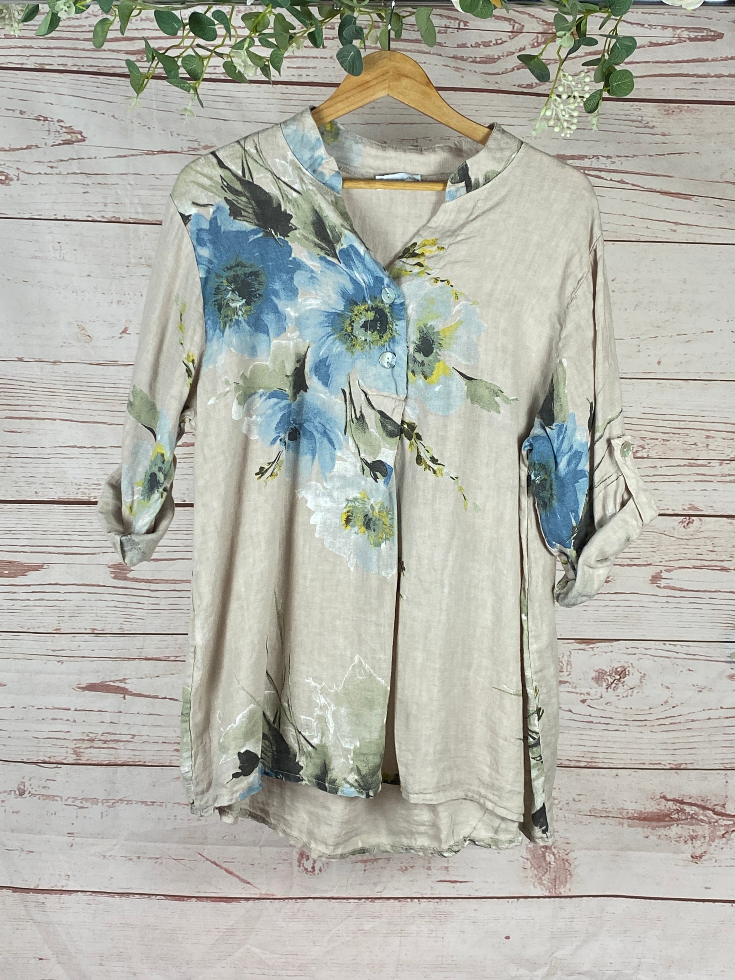Dahlia Linen Top