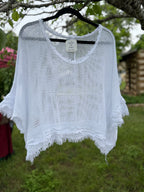 Natalia Gauze Net Top