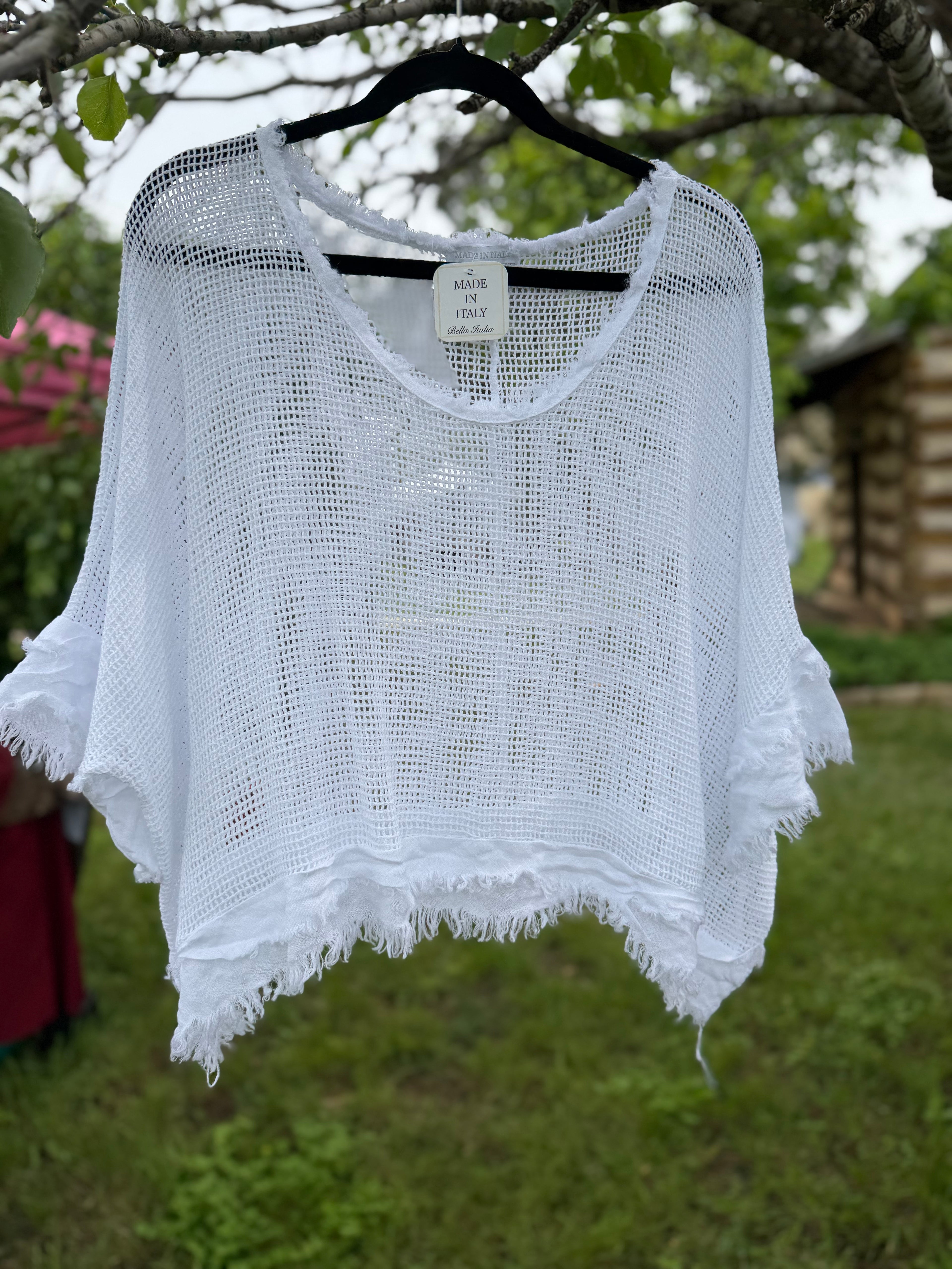 Natalia Gauze Net Top