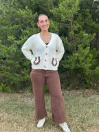 Brown Stretch Corduroy Pants