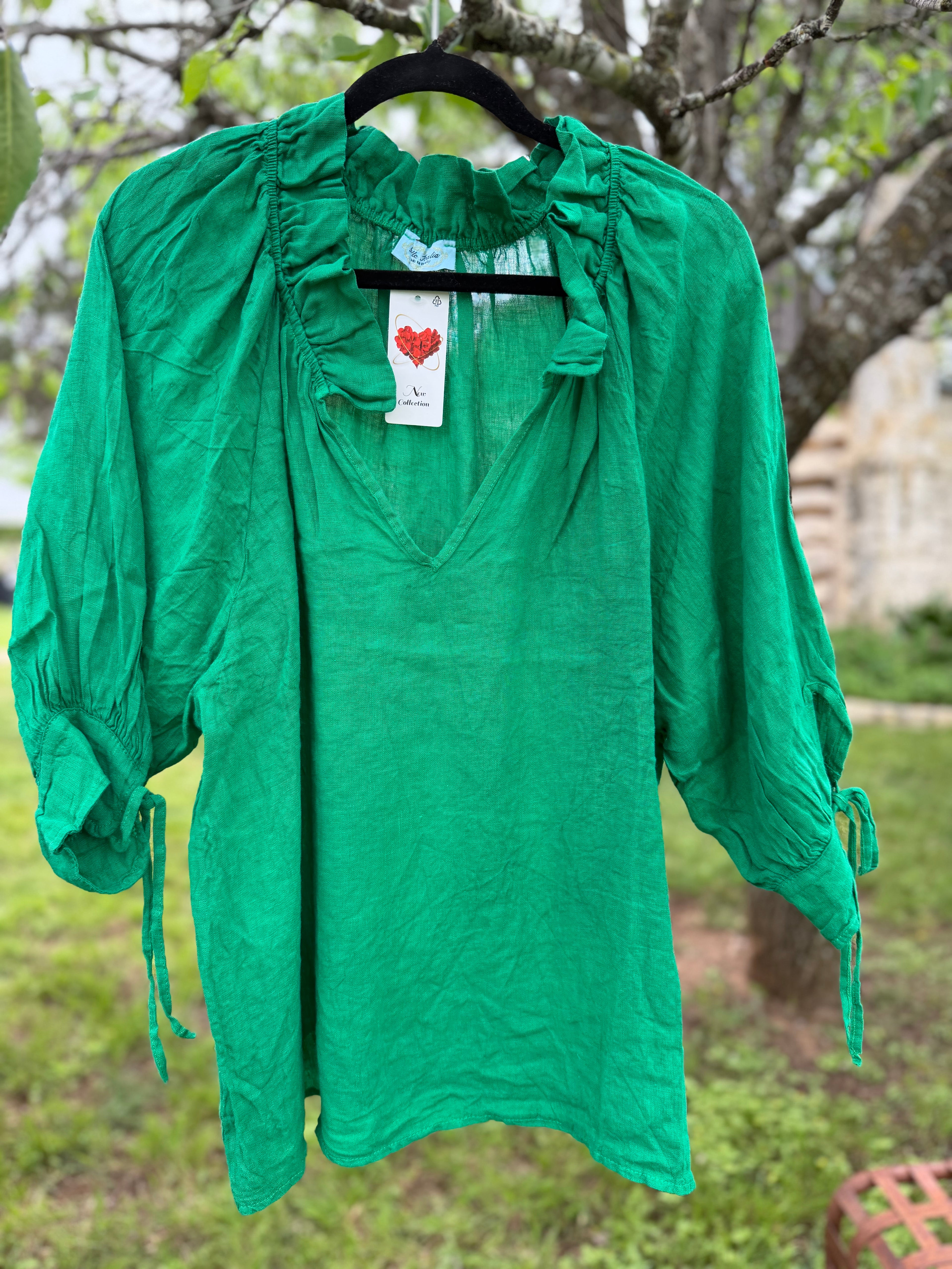Tatiana Linen Blouse