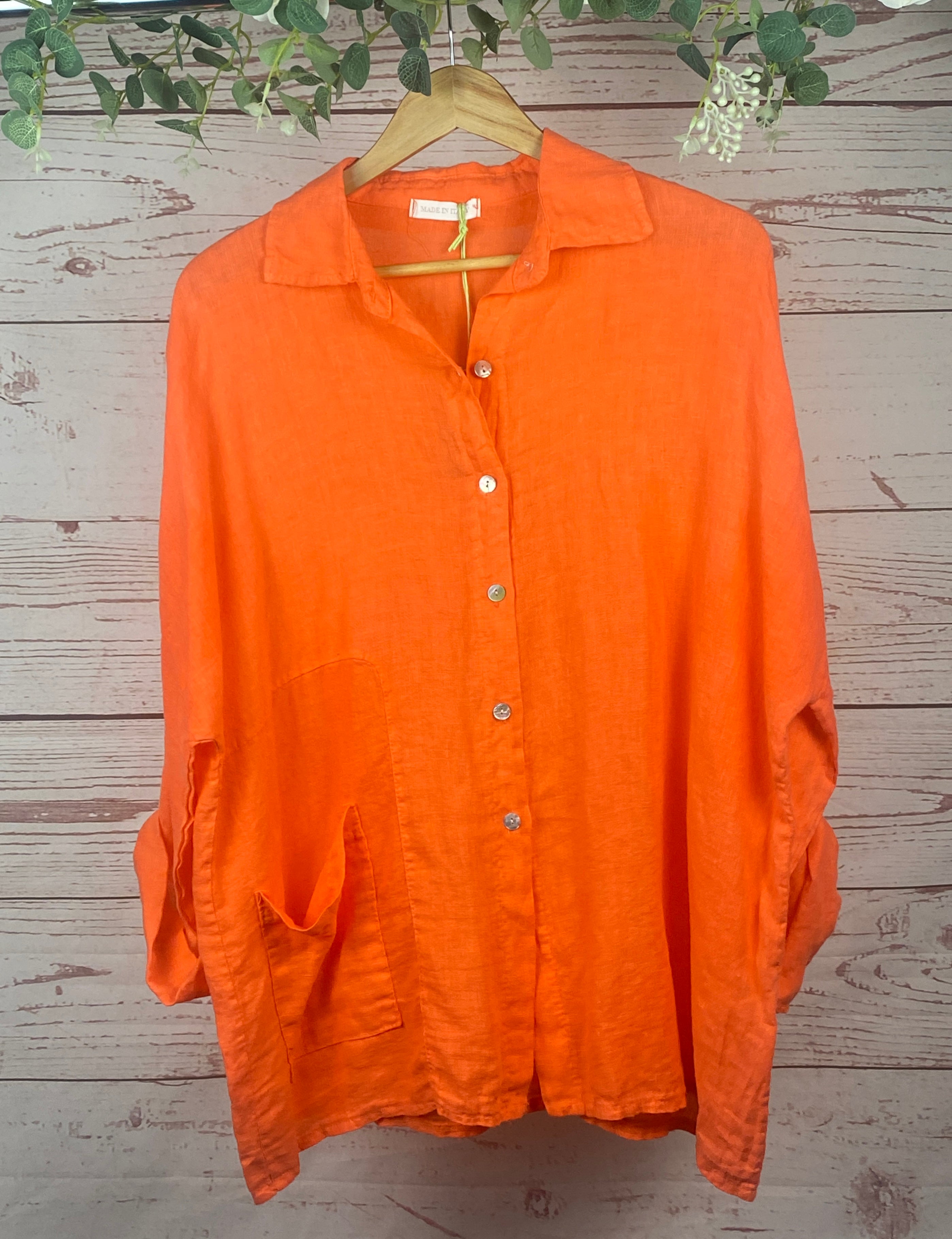 Grace One-Pocket Button Down