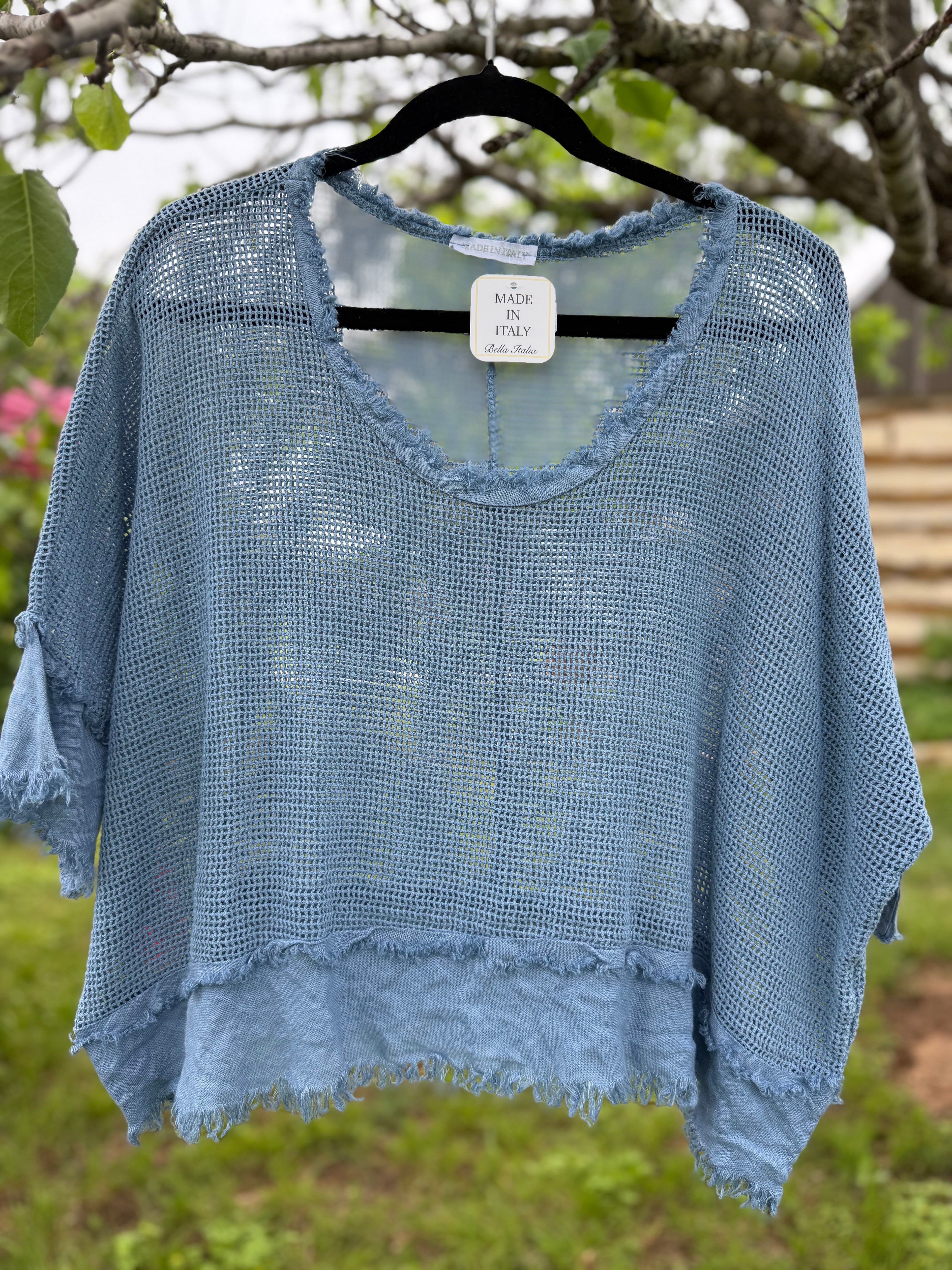 Natalia Gauze Net Top