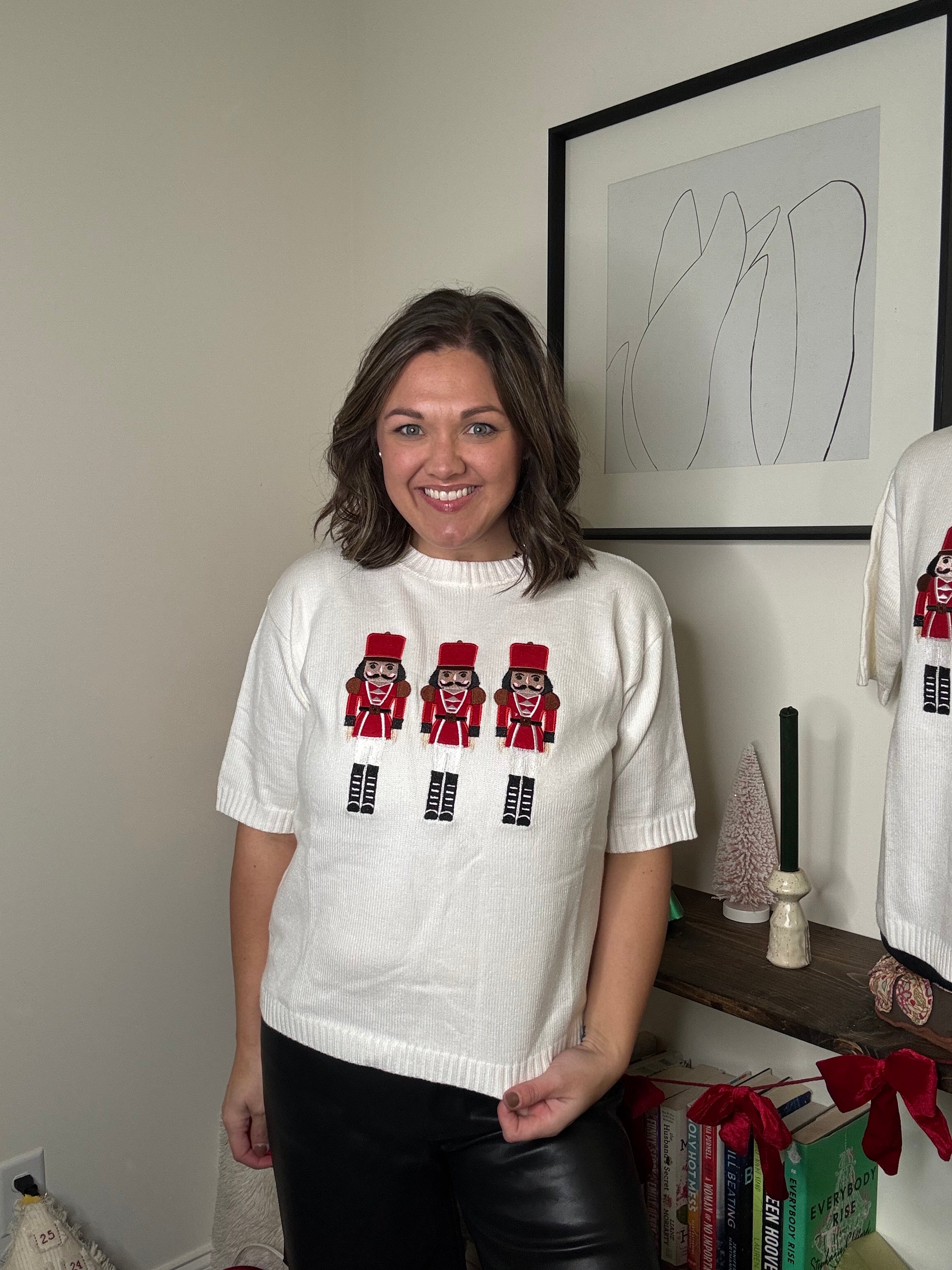 Nutcracker Short Sleeve Sweater DOORBUSTER