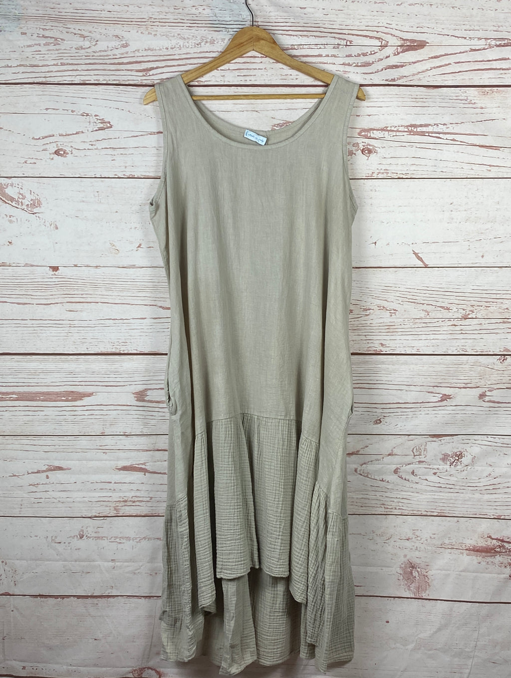 Beth Back-Button Dress