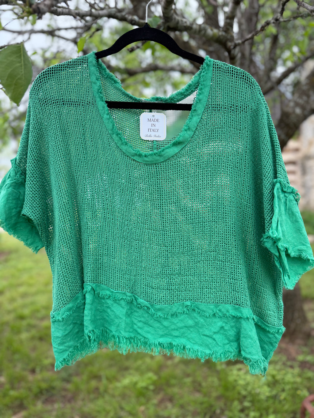 Natalia Gauze Net Top