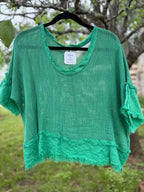 Natalia Gauze Net Top