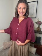 Charlie Box Top Linen