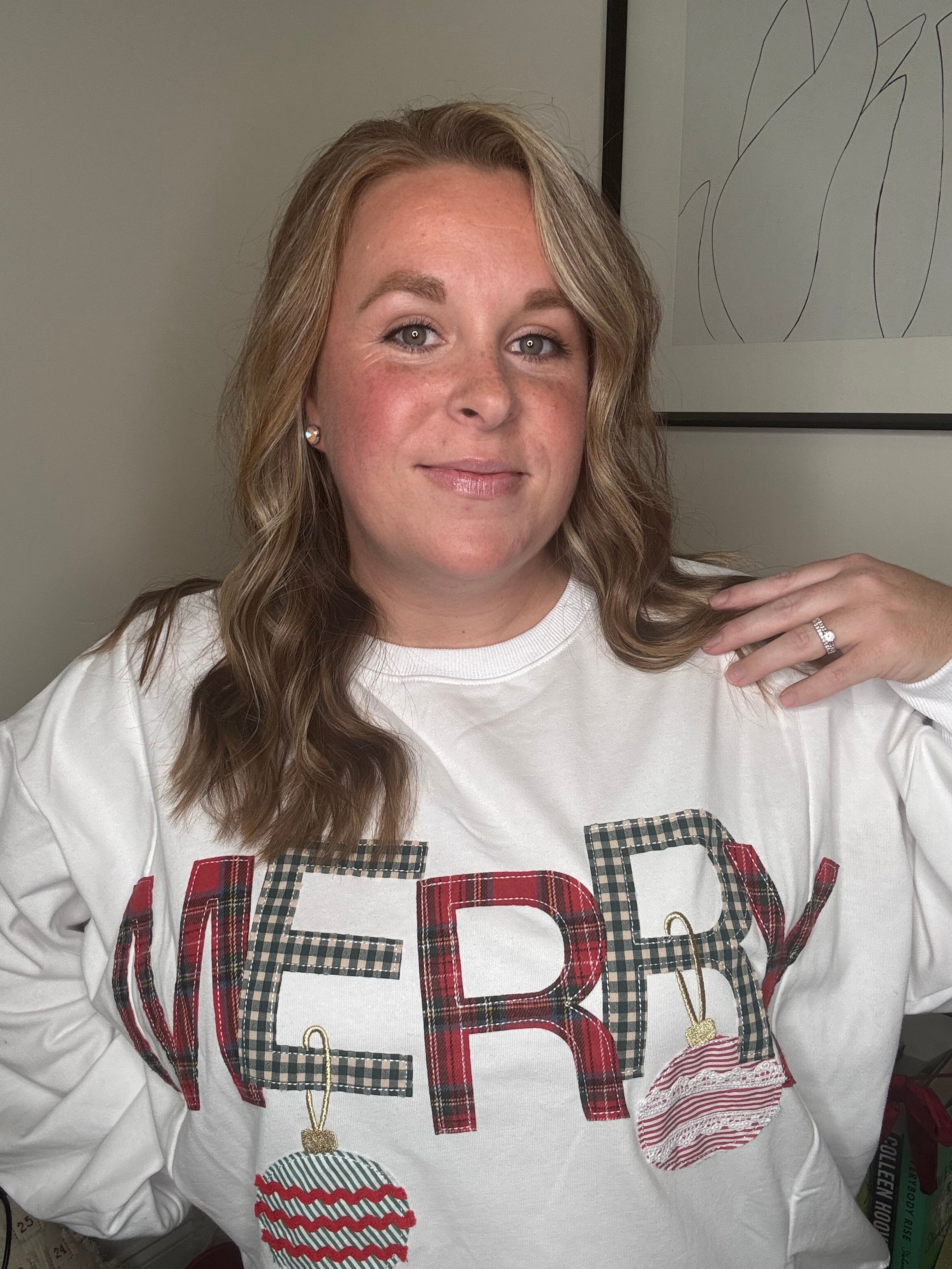 Merry Patchwork Sweatshirt DOORBUSTER