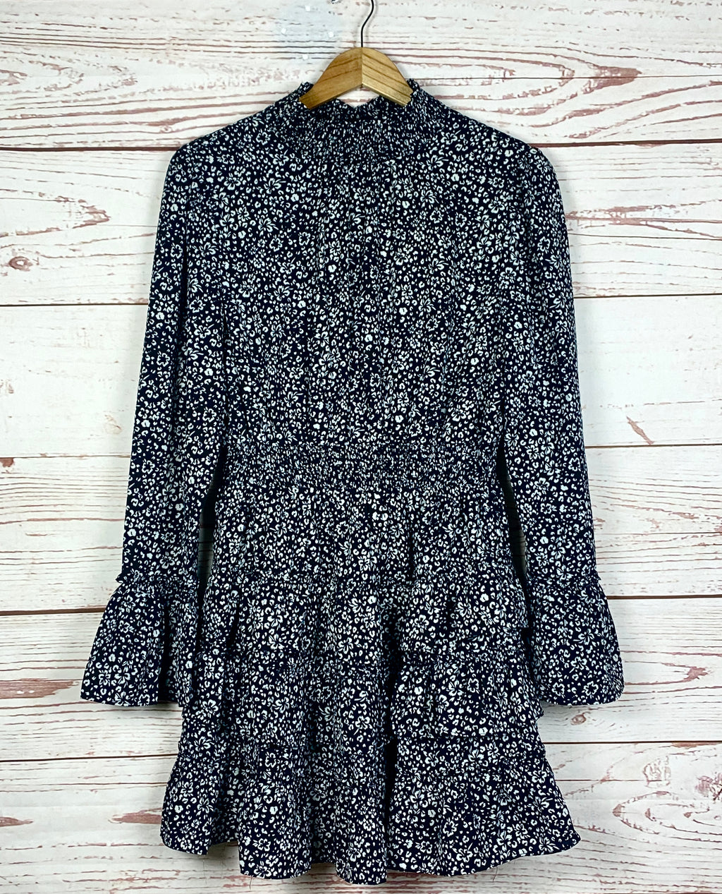 Ruffled Animal Print Dress
