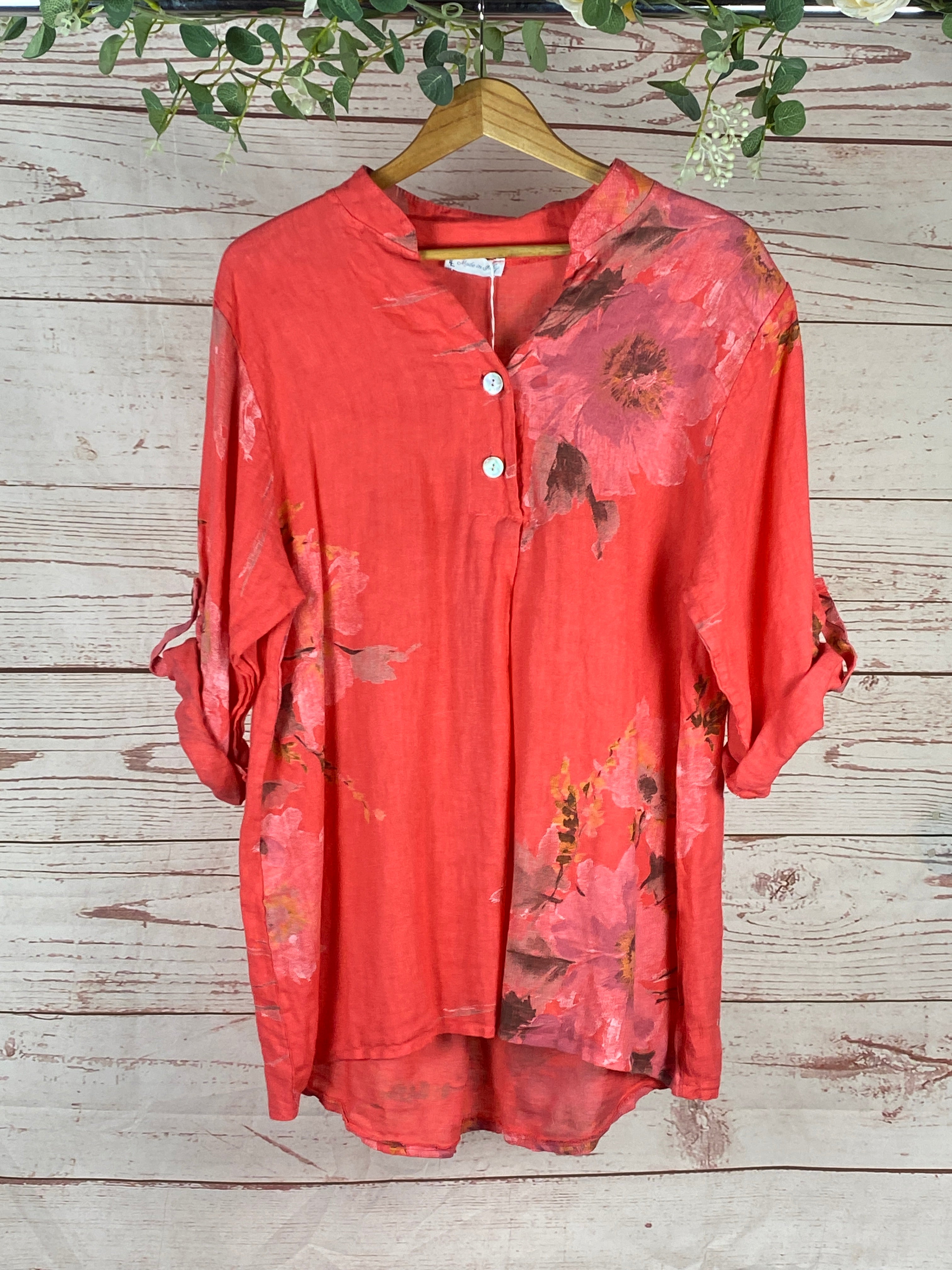 Dahlia Linen Top