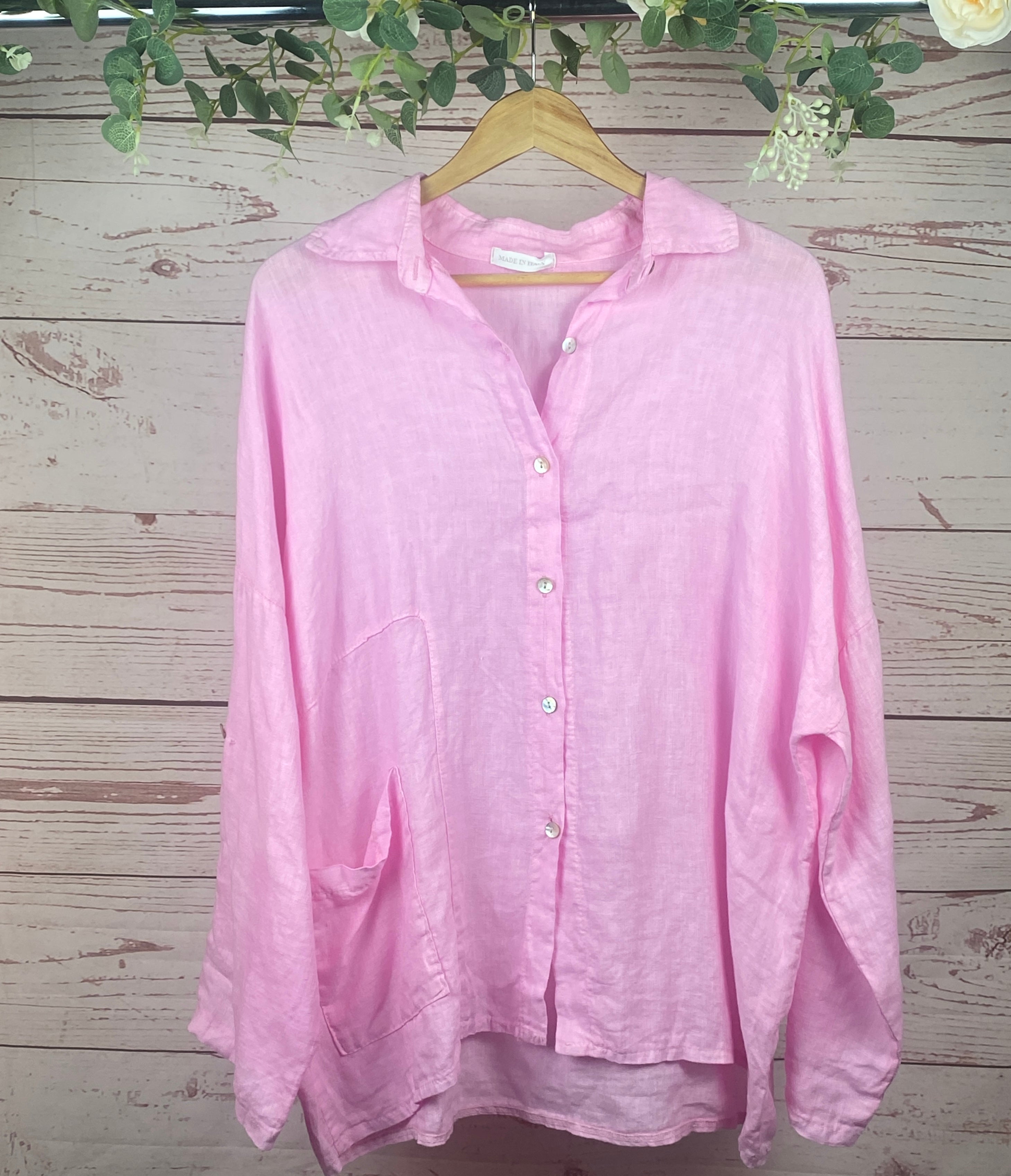 Grace One-Pocket Button Down