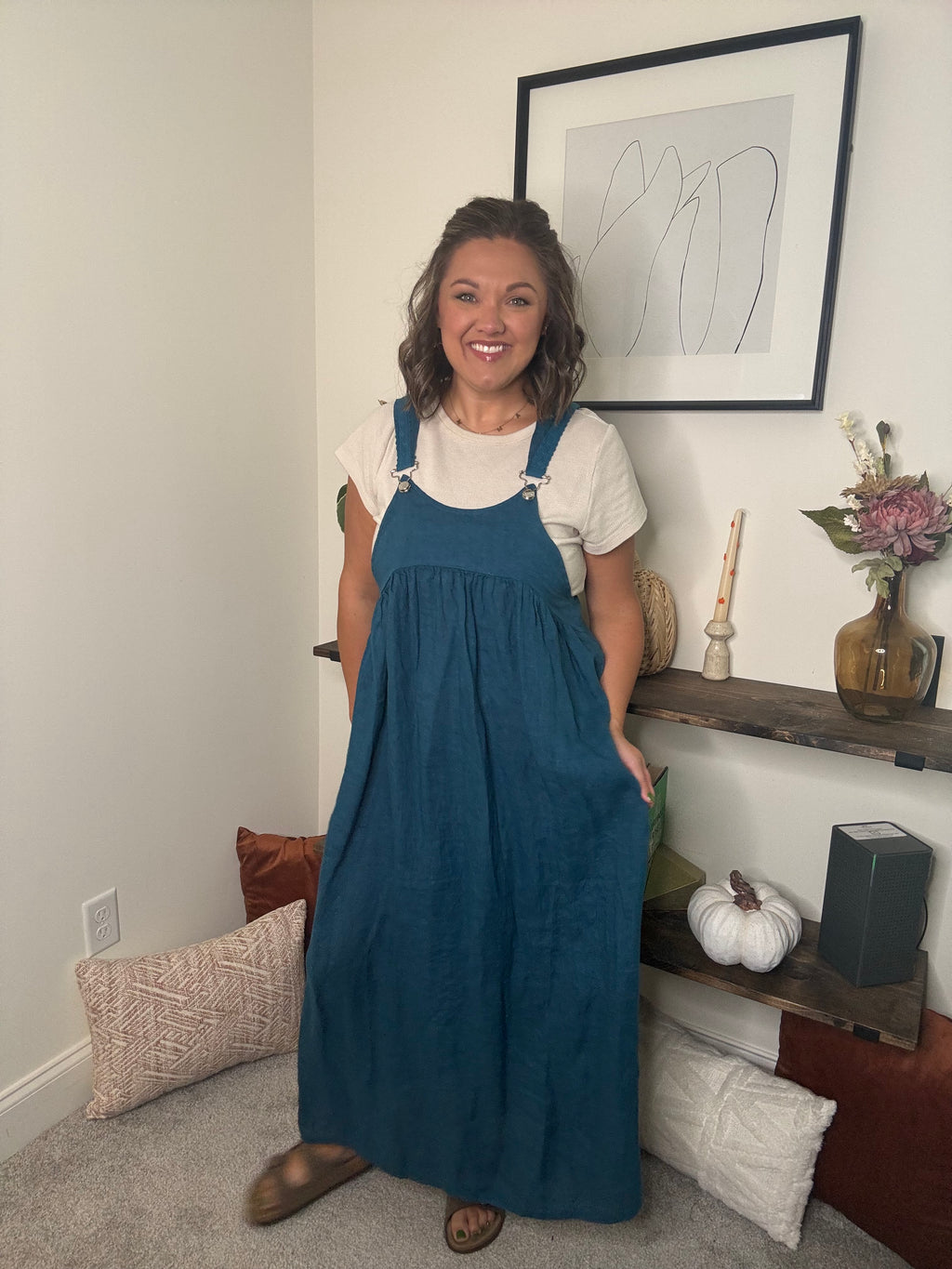 Overall Linen Dress