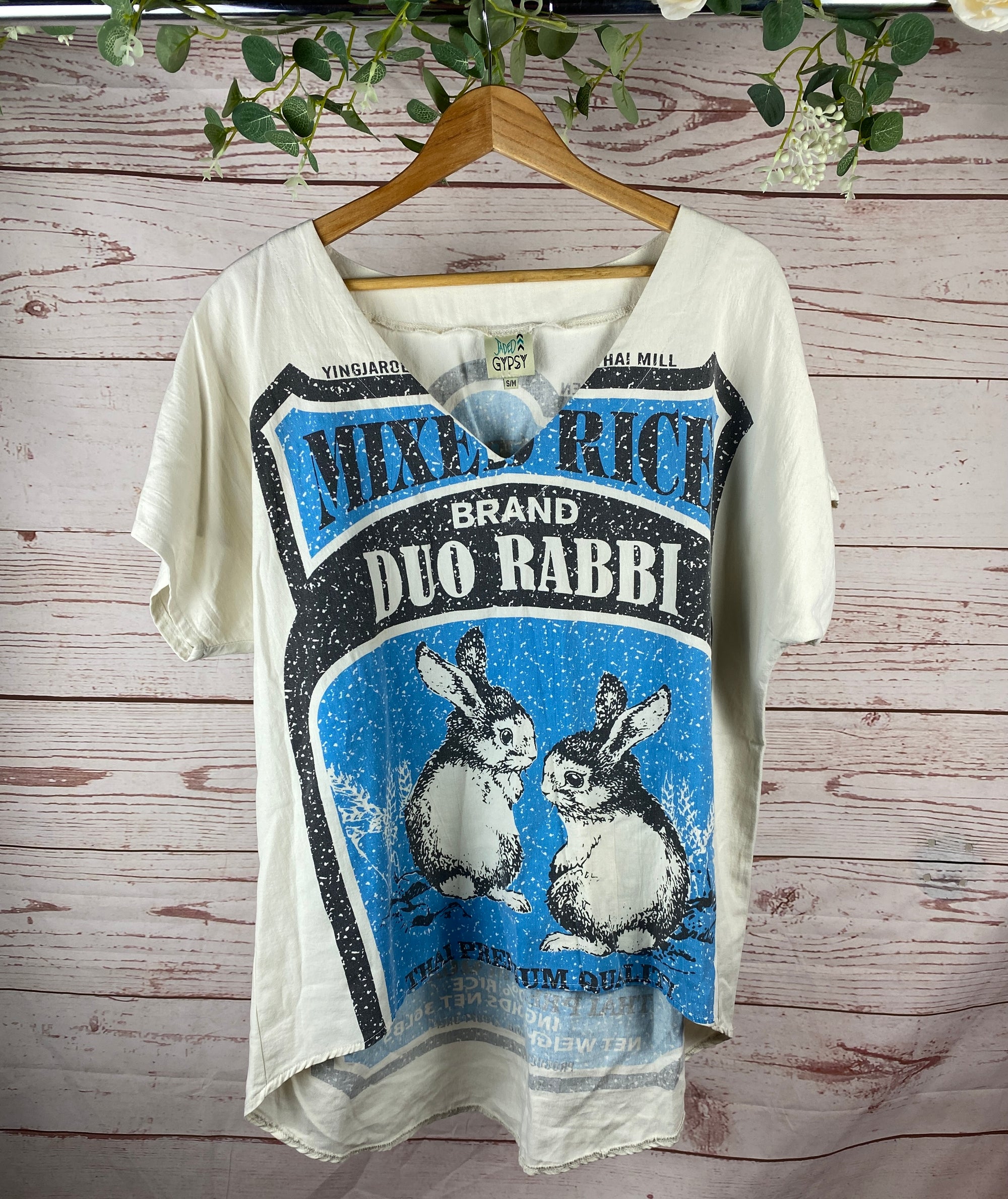Mixed Rice Feed Sack Top