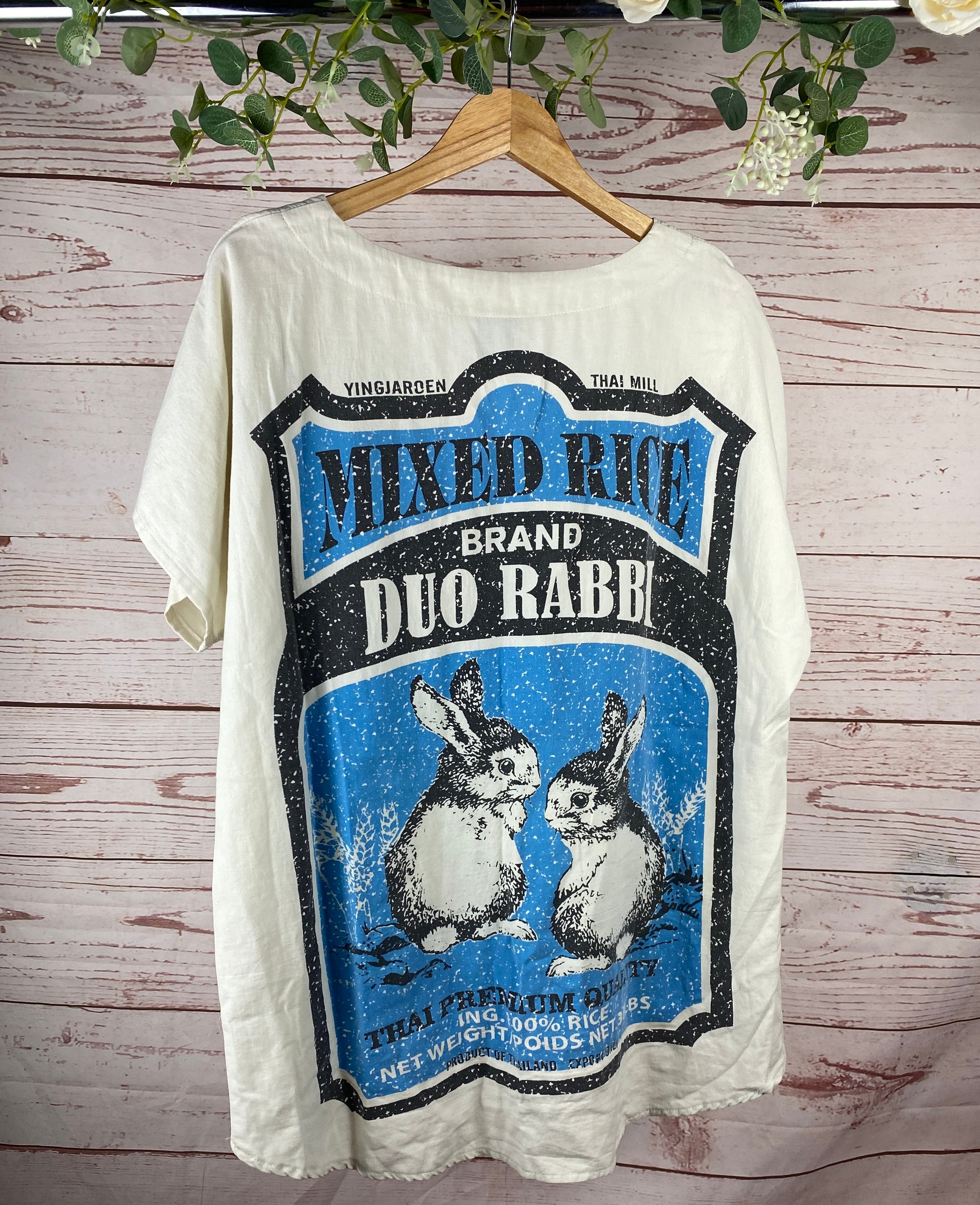 Mixed Rice Feed Sack Top