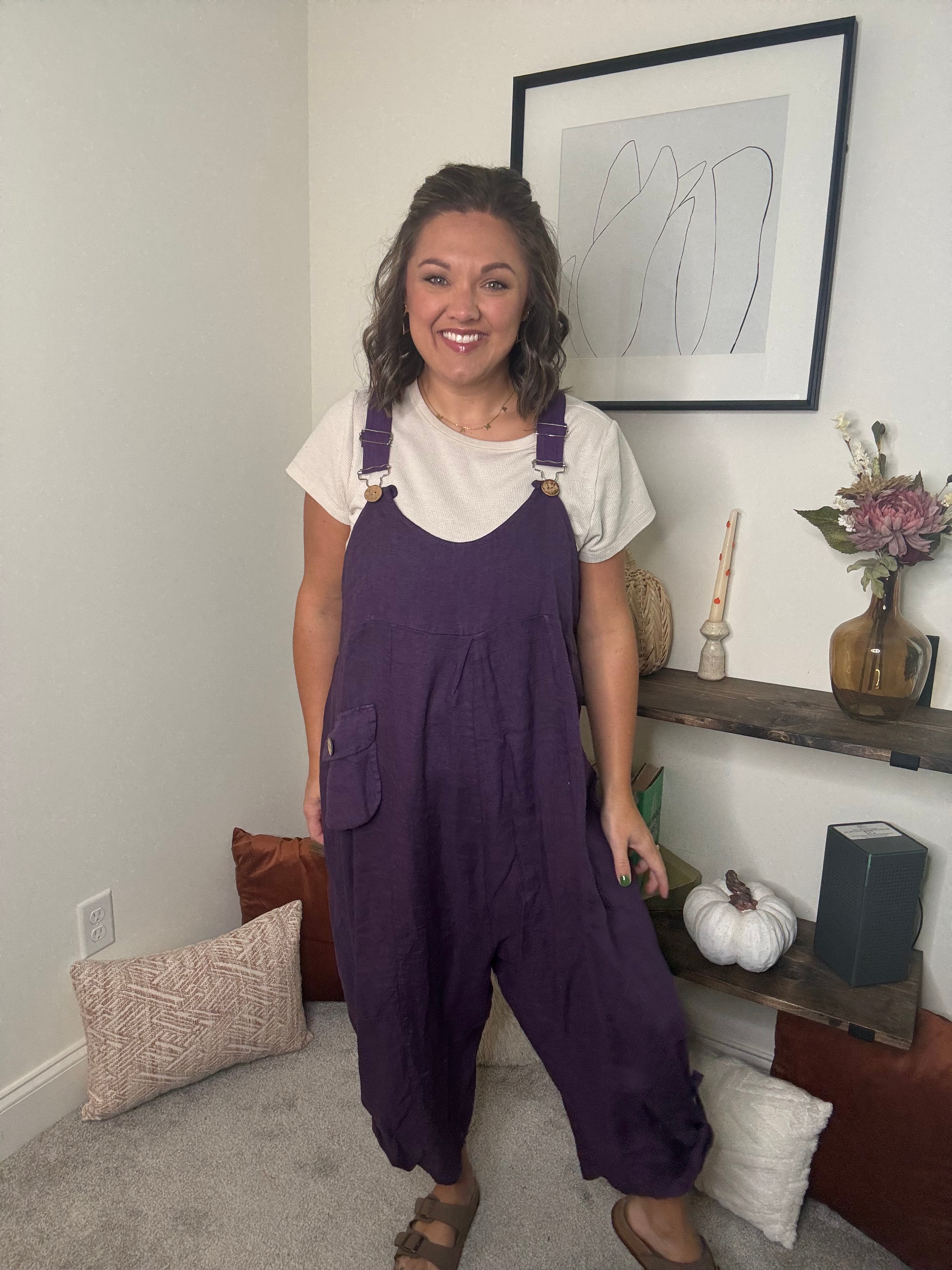 Lillian Linen Overalls