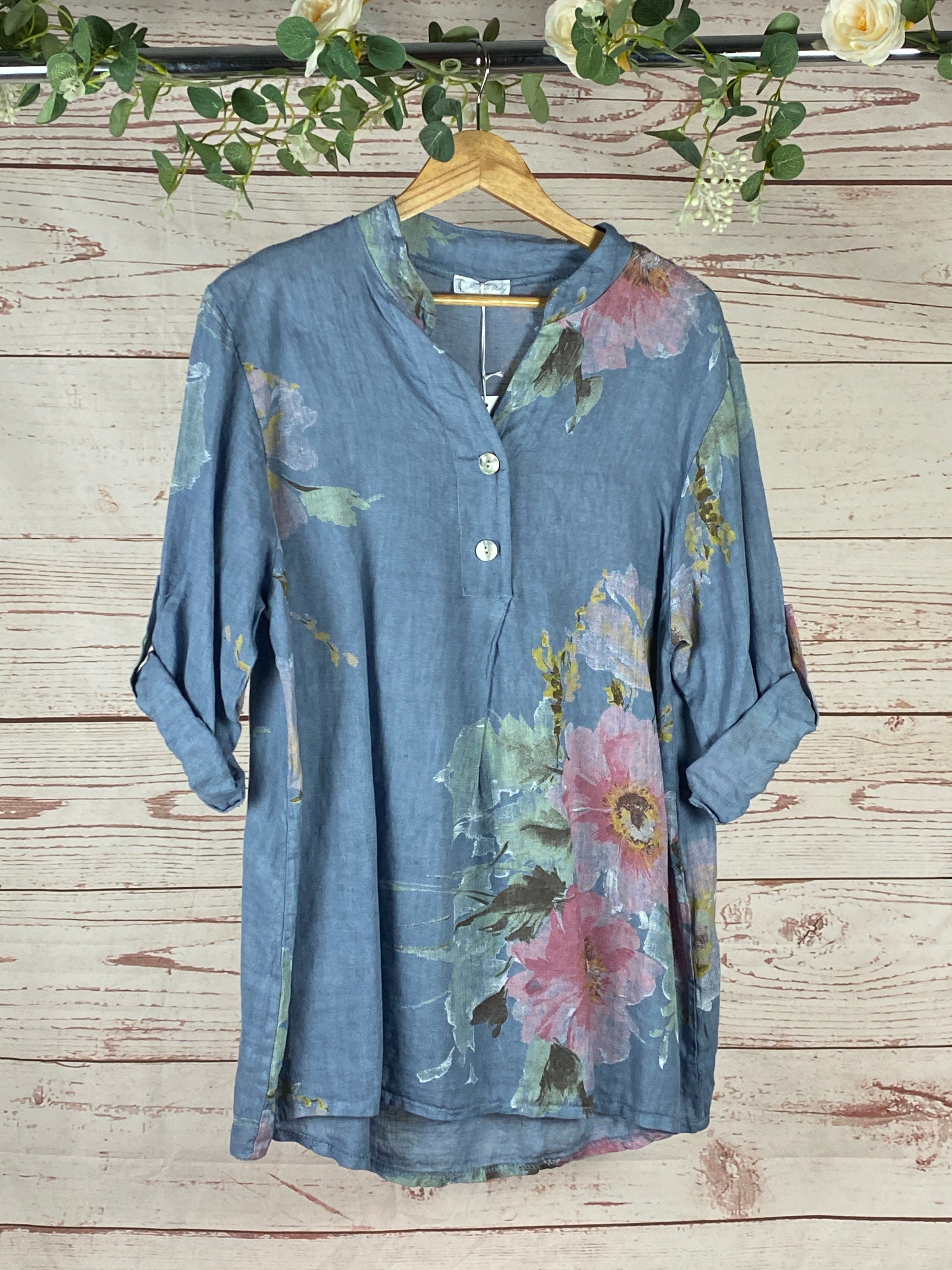 Dahlia Linen Top