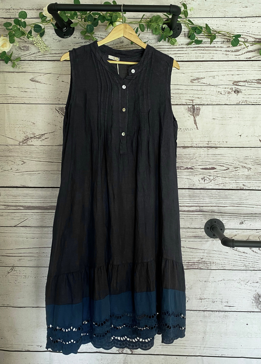Wells Eyelet Trim Dress