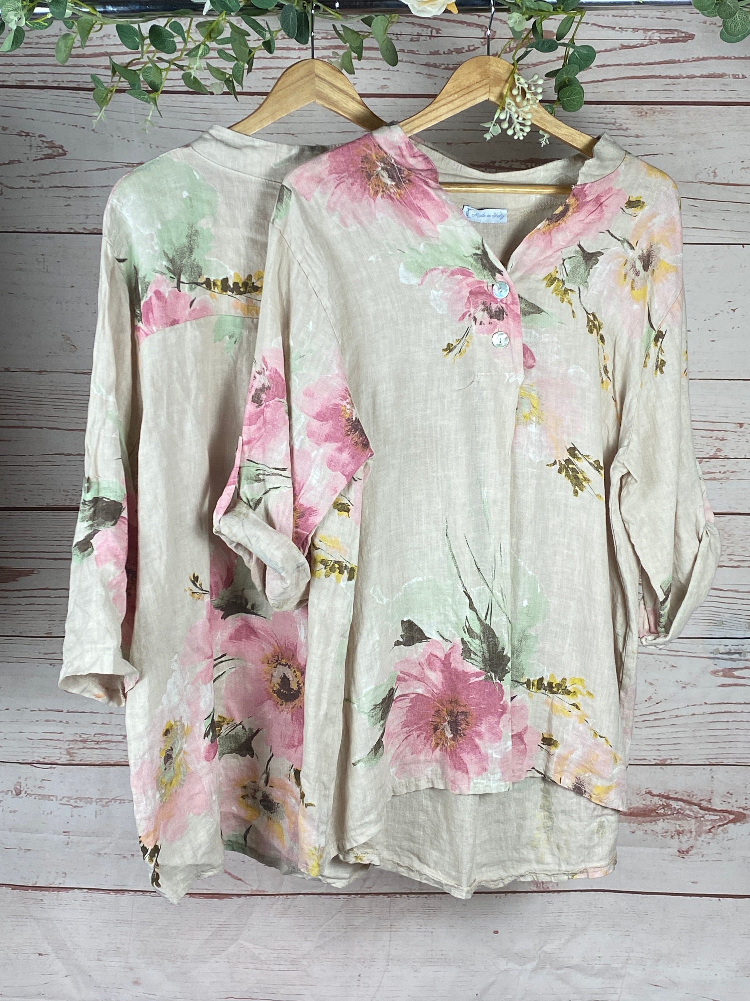 Dahlia Linen Top