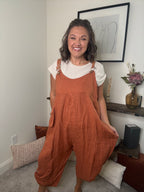 Lillian Linen Overalls