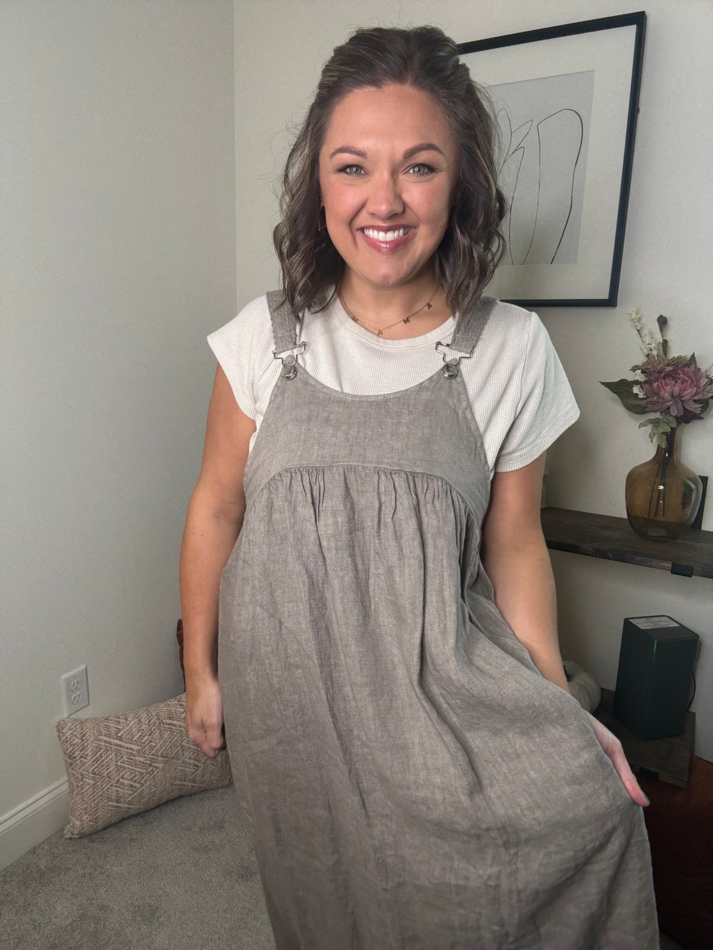 Overall Linen Dress