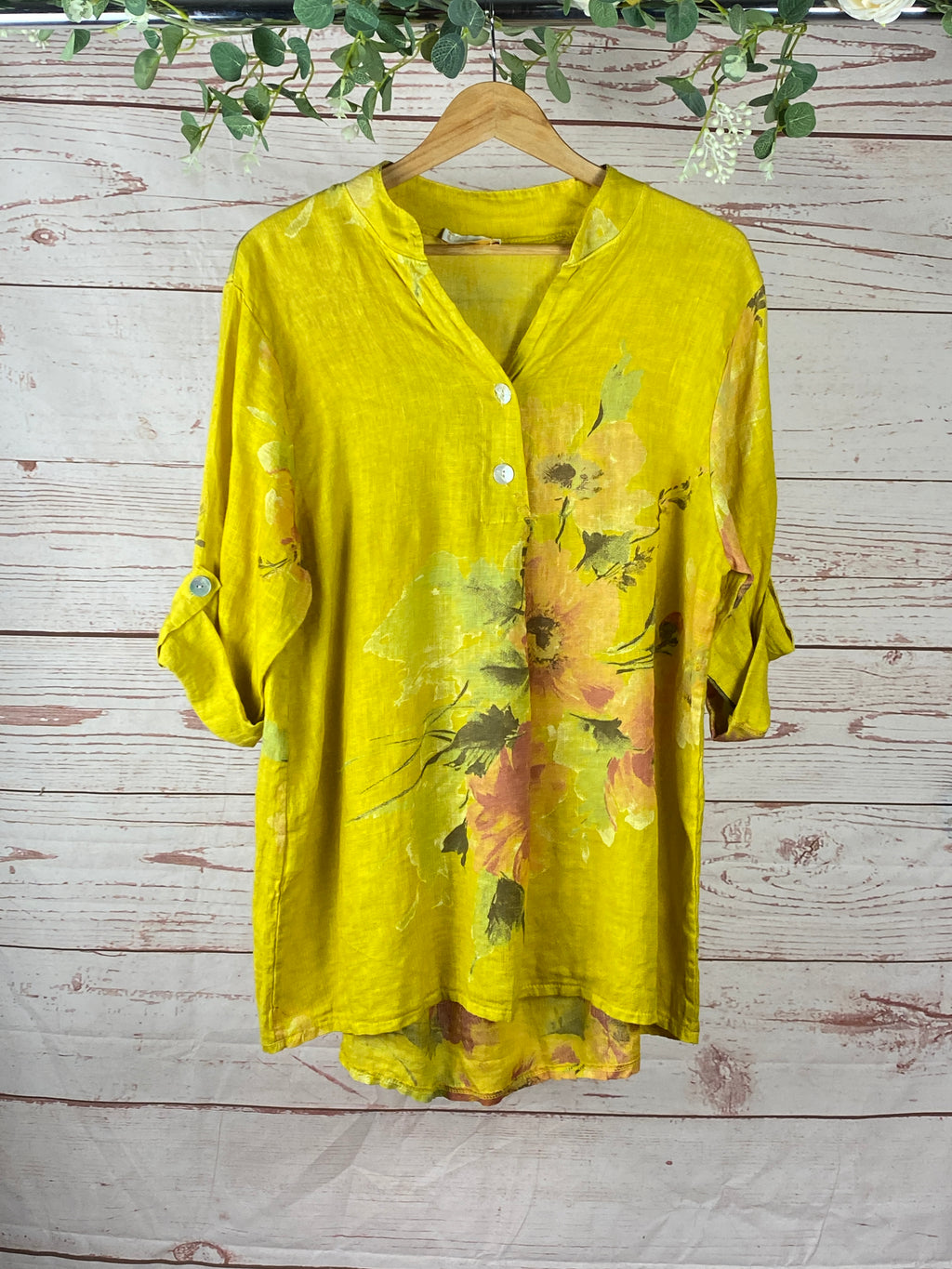Dahlia Linen Top