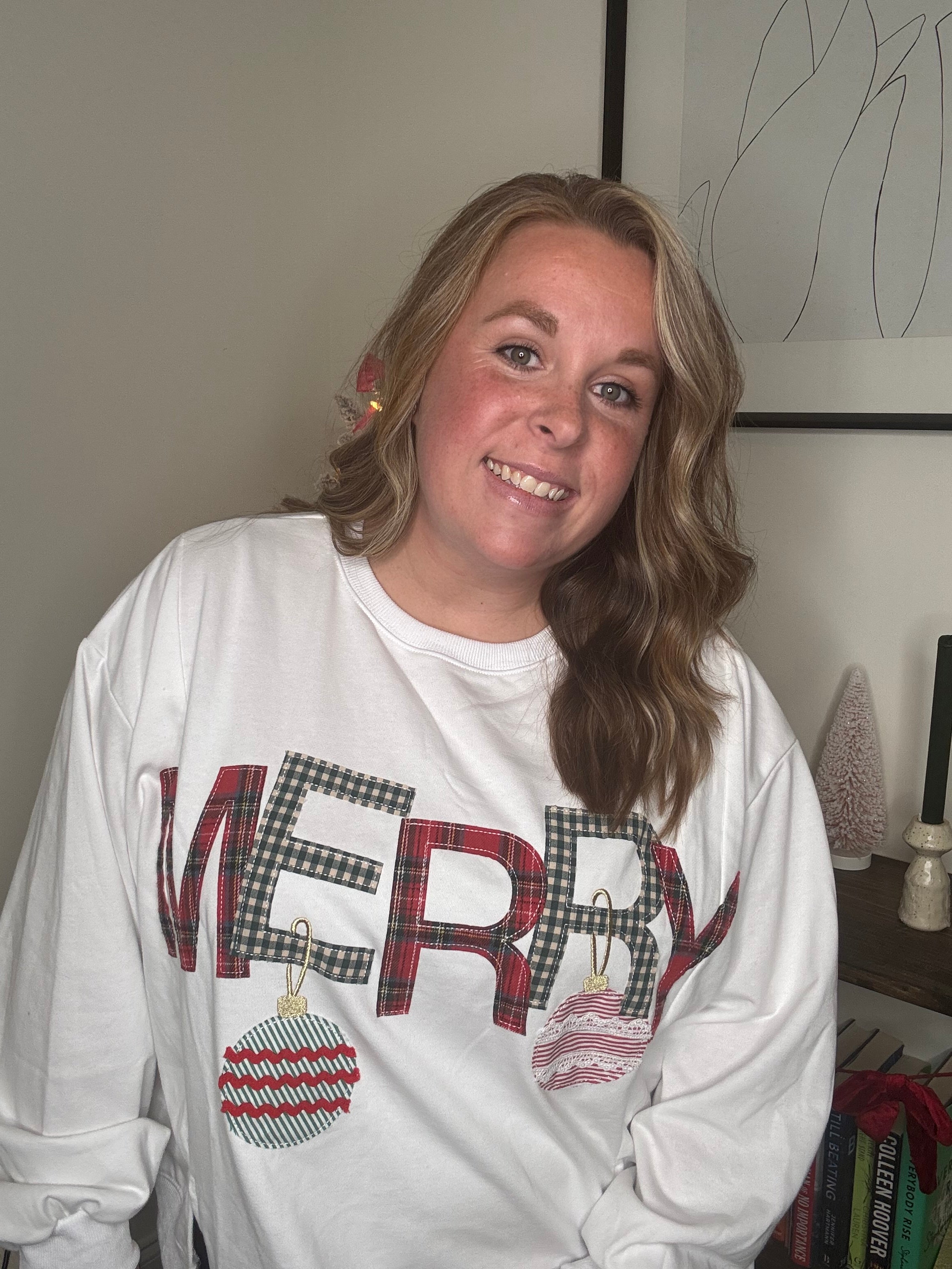 Merry Patchwork Sweatshirt DOORBUSTER