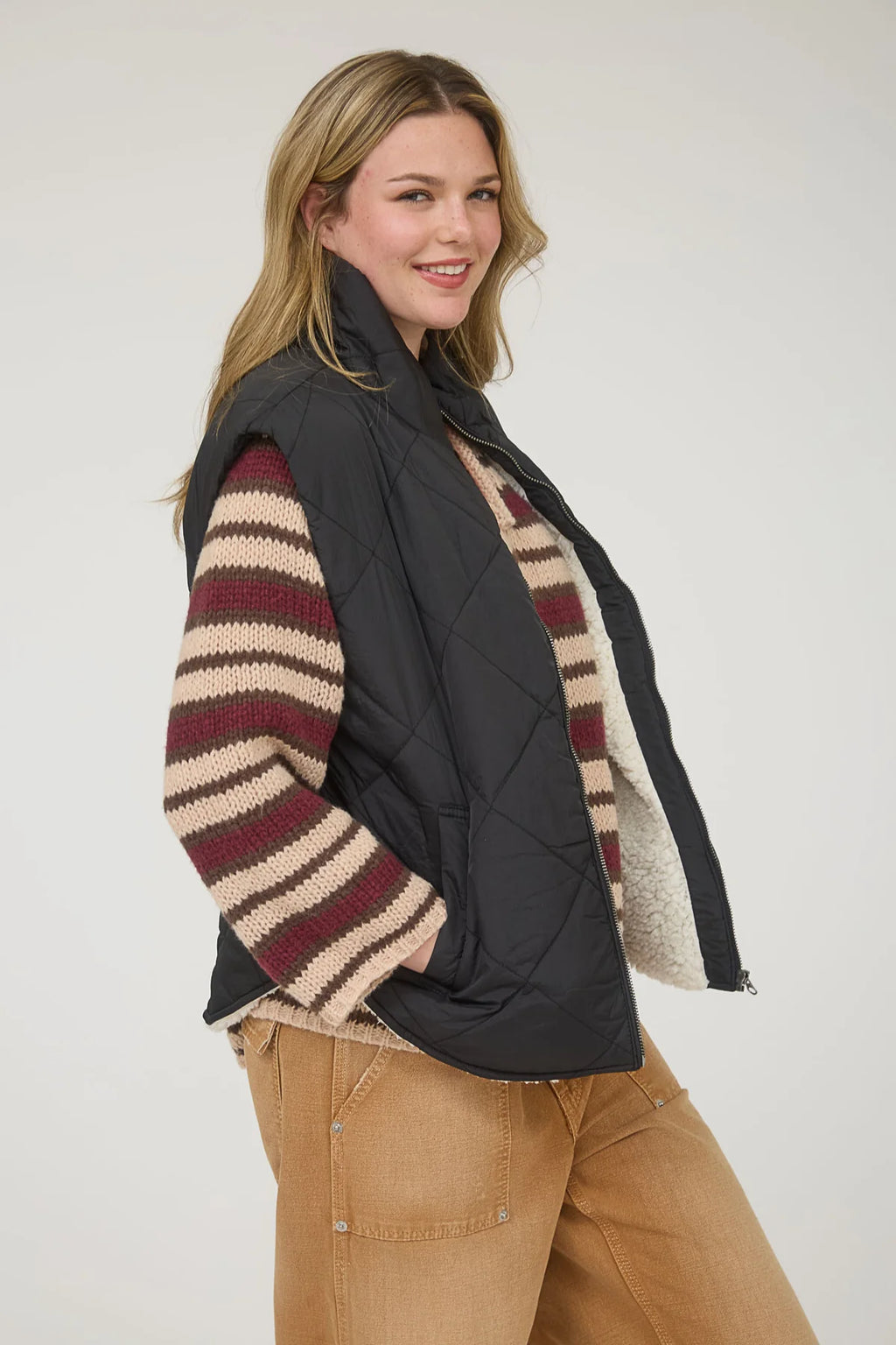 Charlotte Sherpa Lined Vest