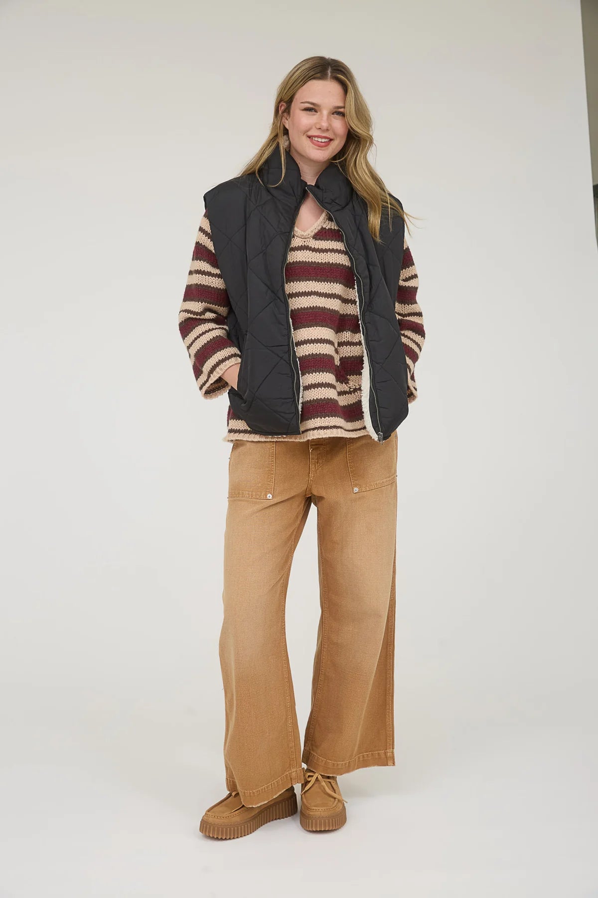 Charlotte Sherpa Lined Vest