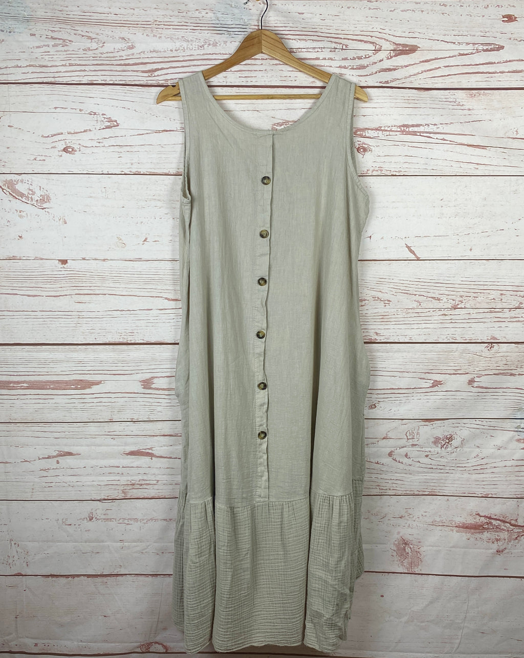 Beth Back-Button Dress