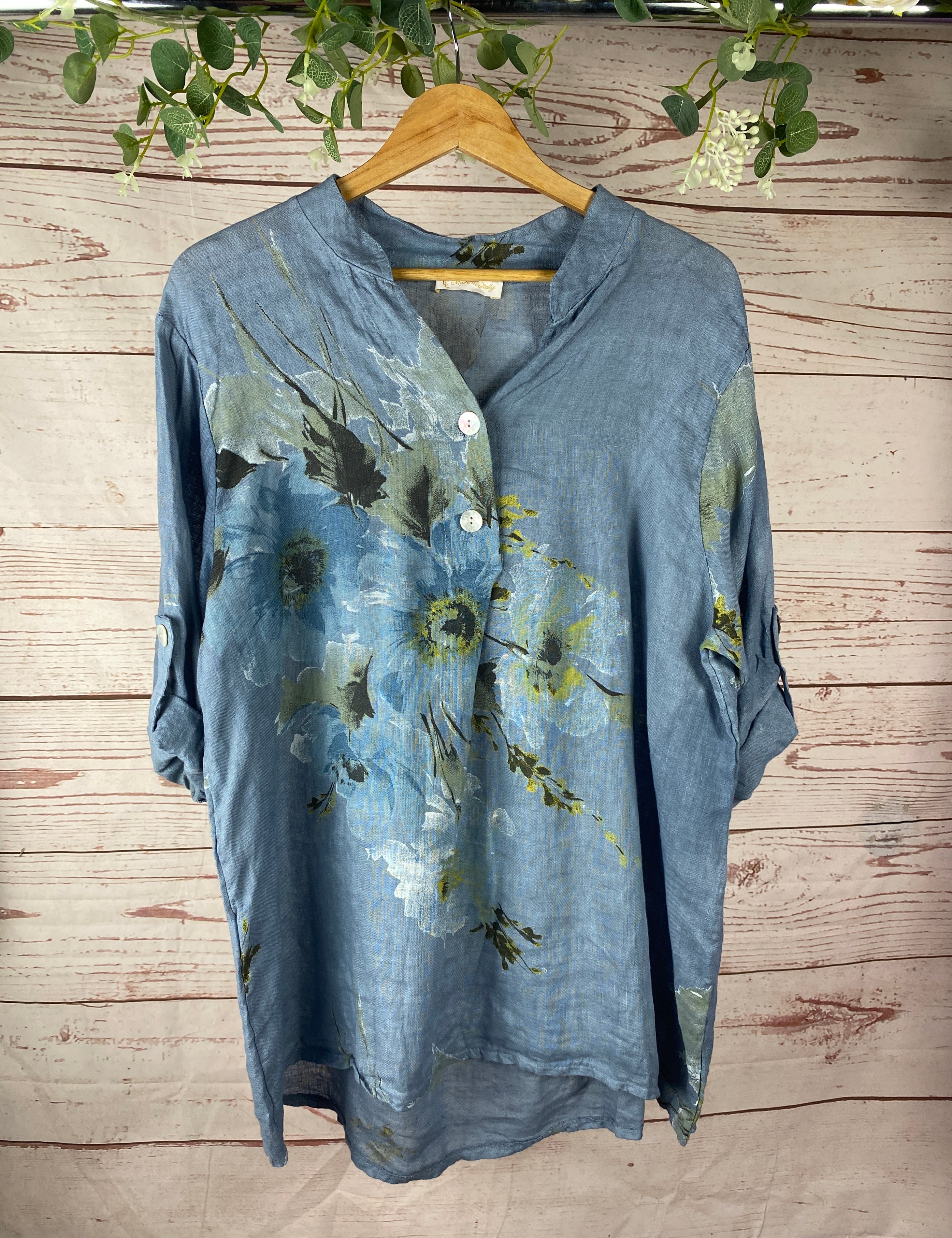 Dahlia Linen Top