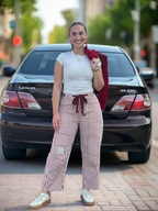 Stripe Barrel Jeans