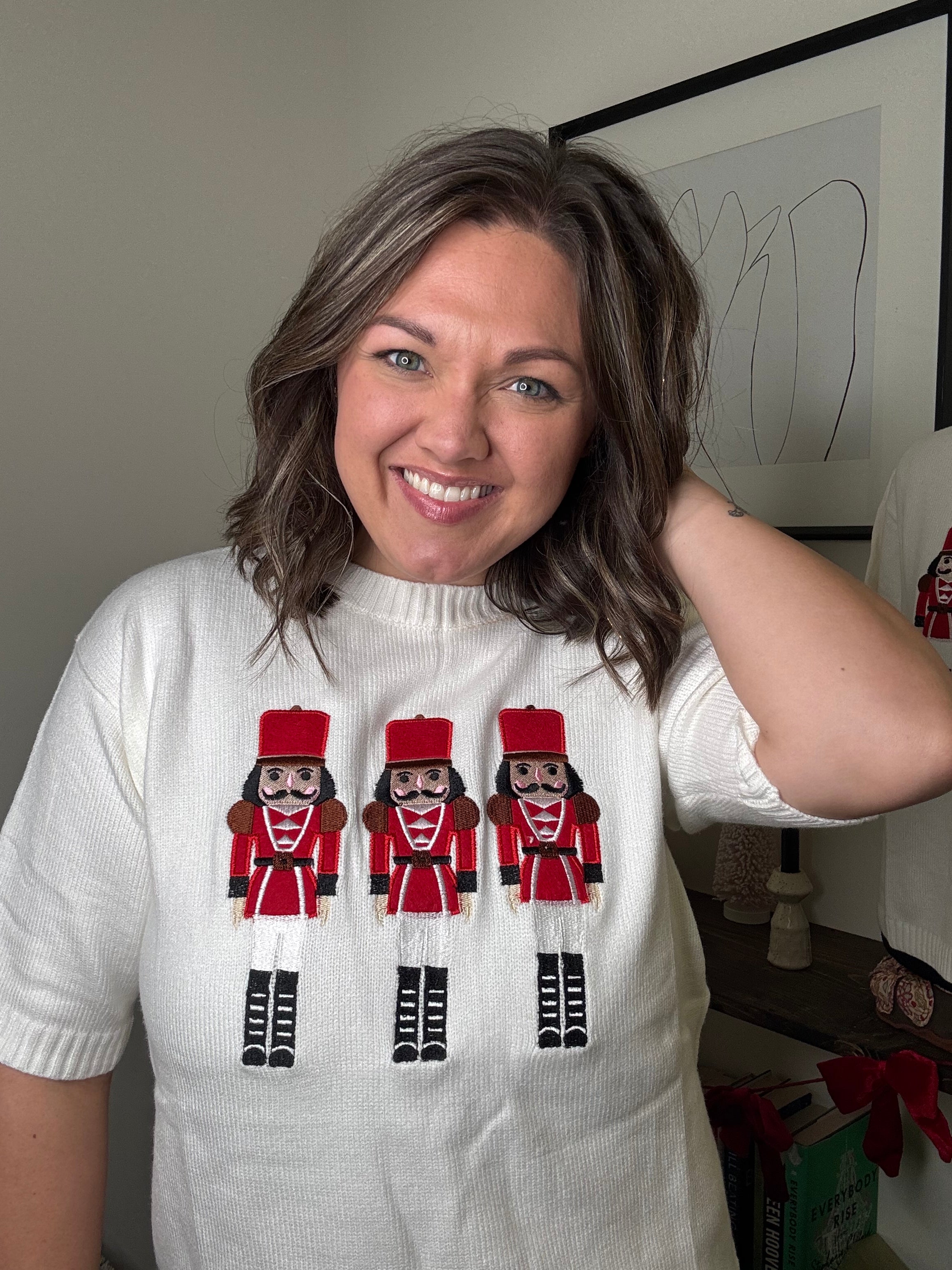 Nutcracker Short Sleeve Sweater DOORBUSTER