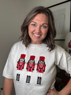 Nutcracker Short Sleeve Sweater DOORBUSTER