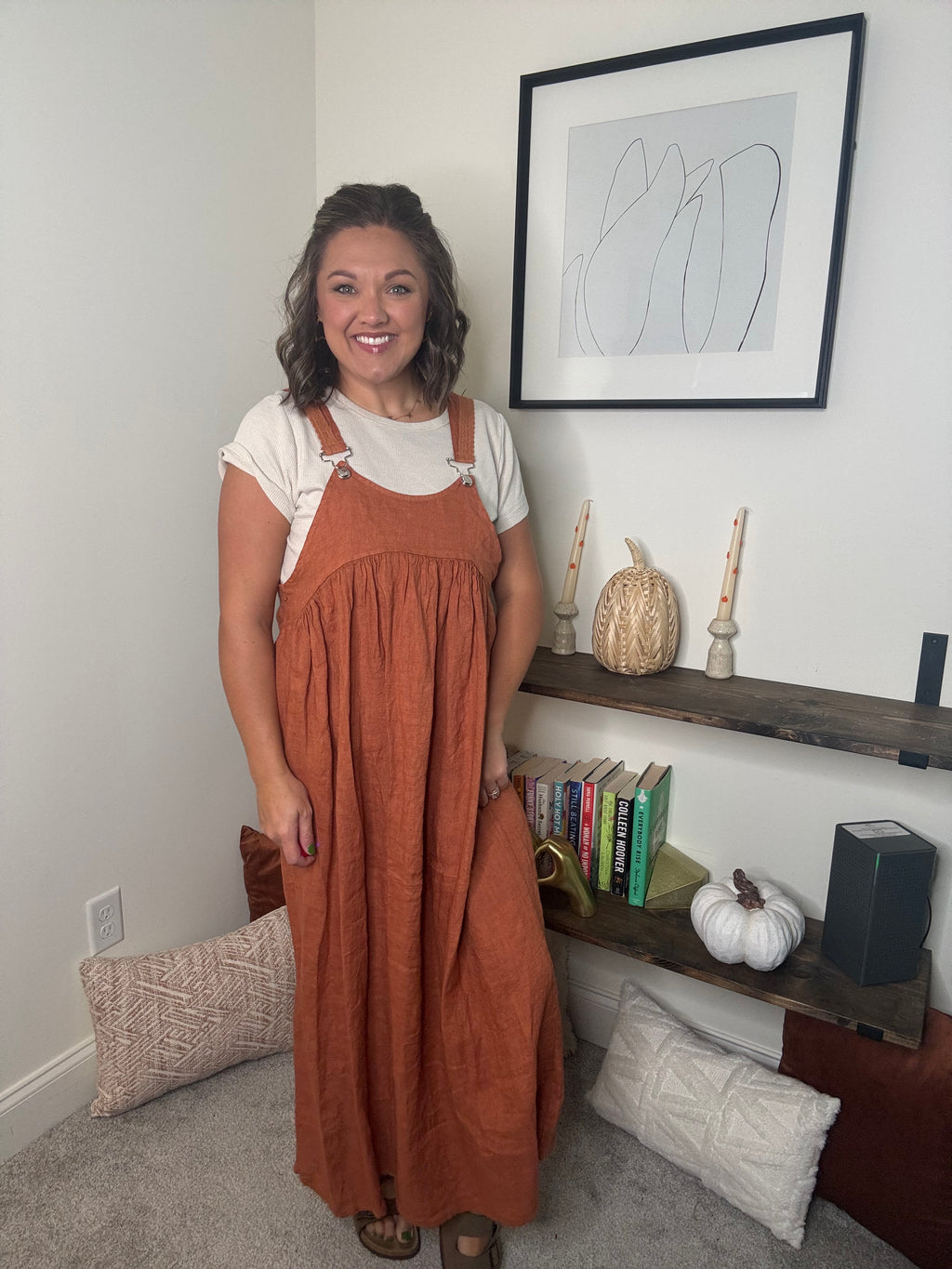 Overall Linen Dress