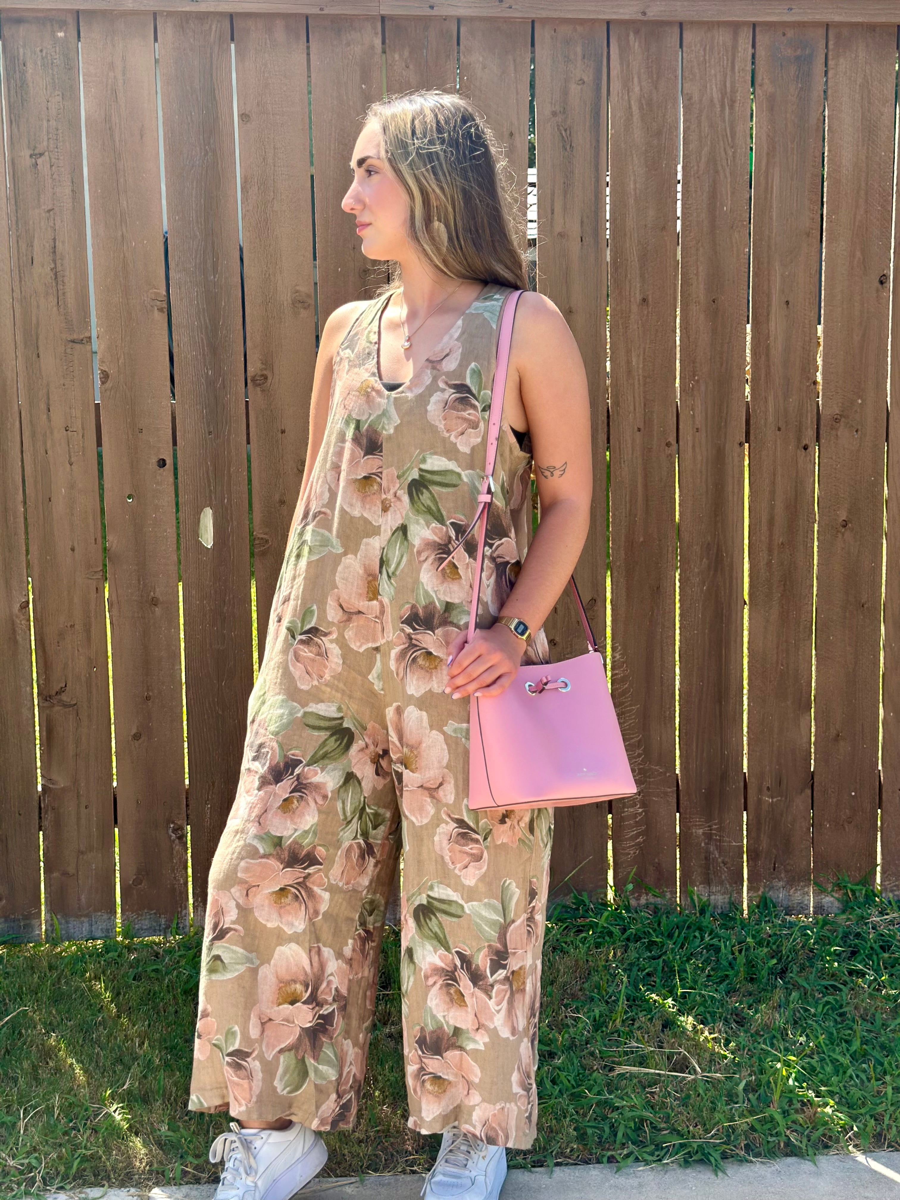 Erin Magnolia Linen Overalls