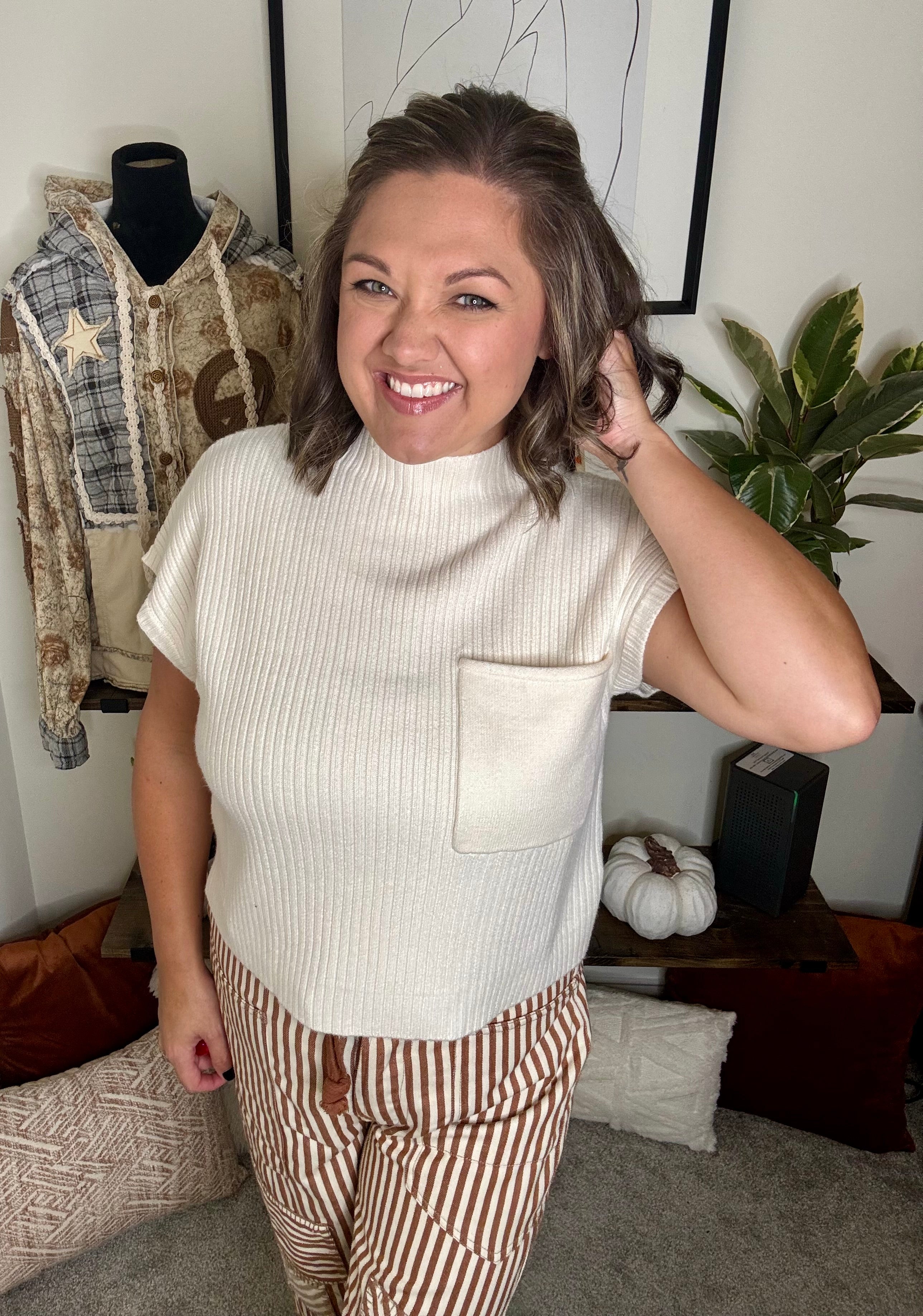 Monica Ribbed Top