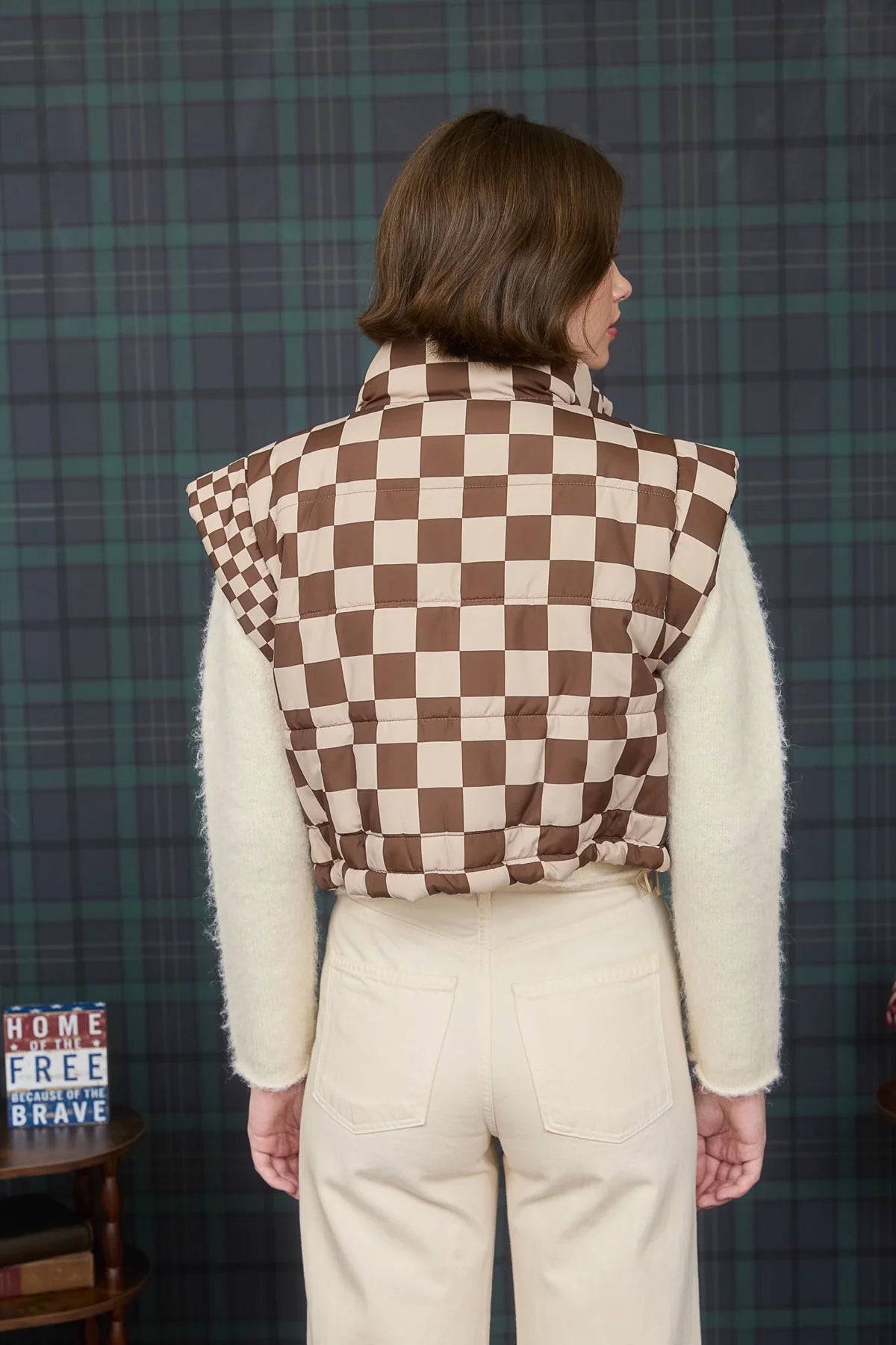 Vivian Checkered Vest