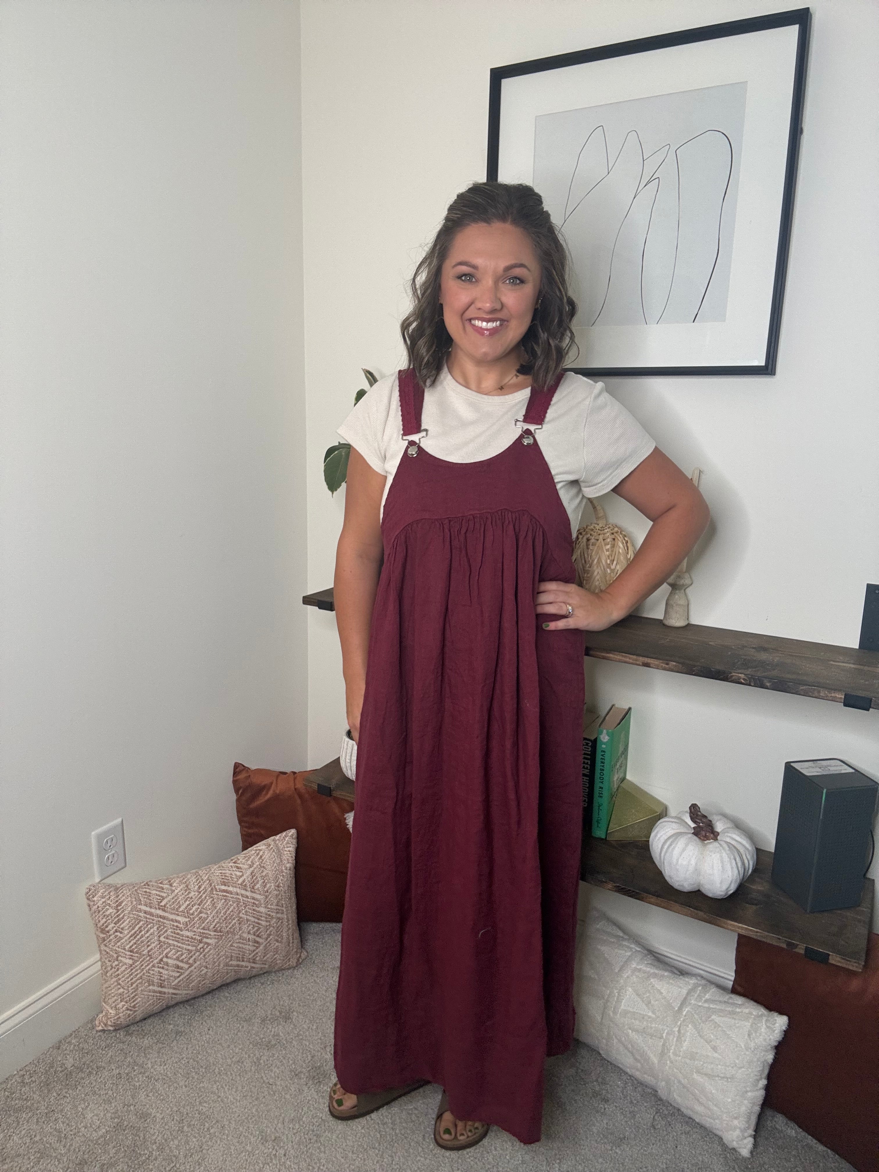 Overall Linen Dress