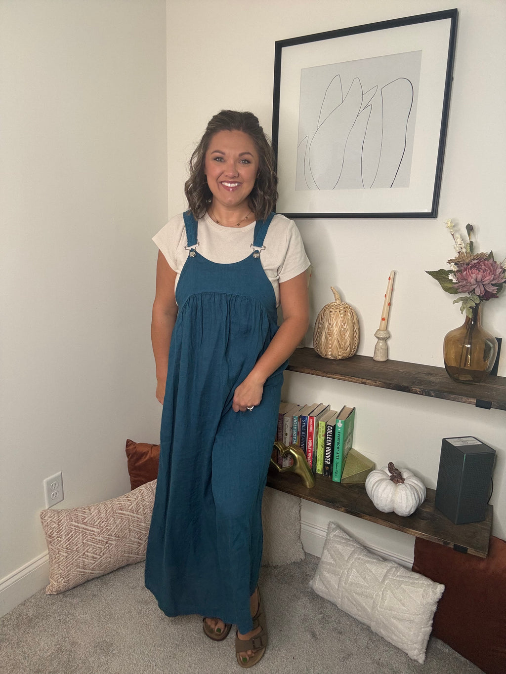 Overall Linen Dress