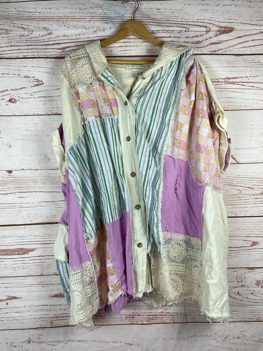 Quilt Hooded Poncho