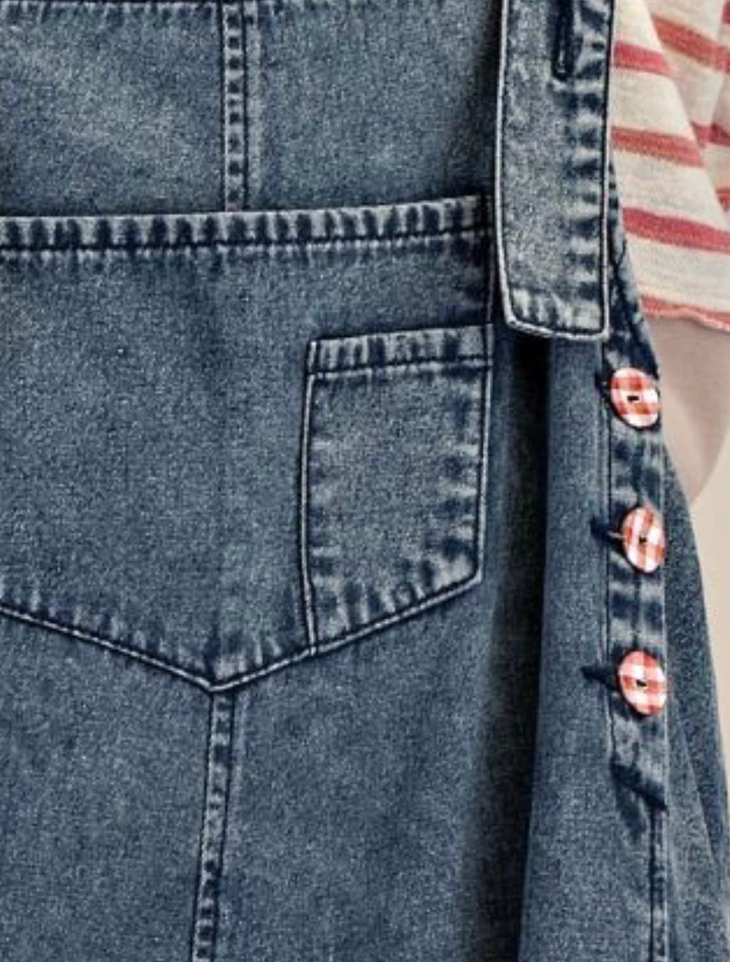 Patchwork Daisy Denim Jumpsuit