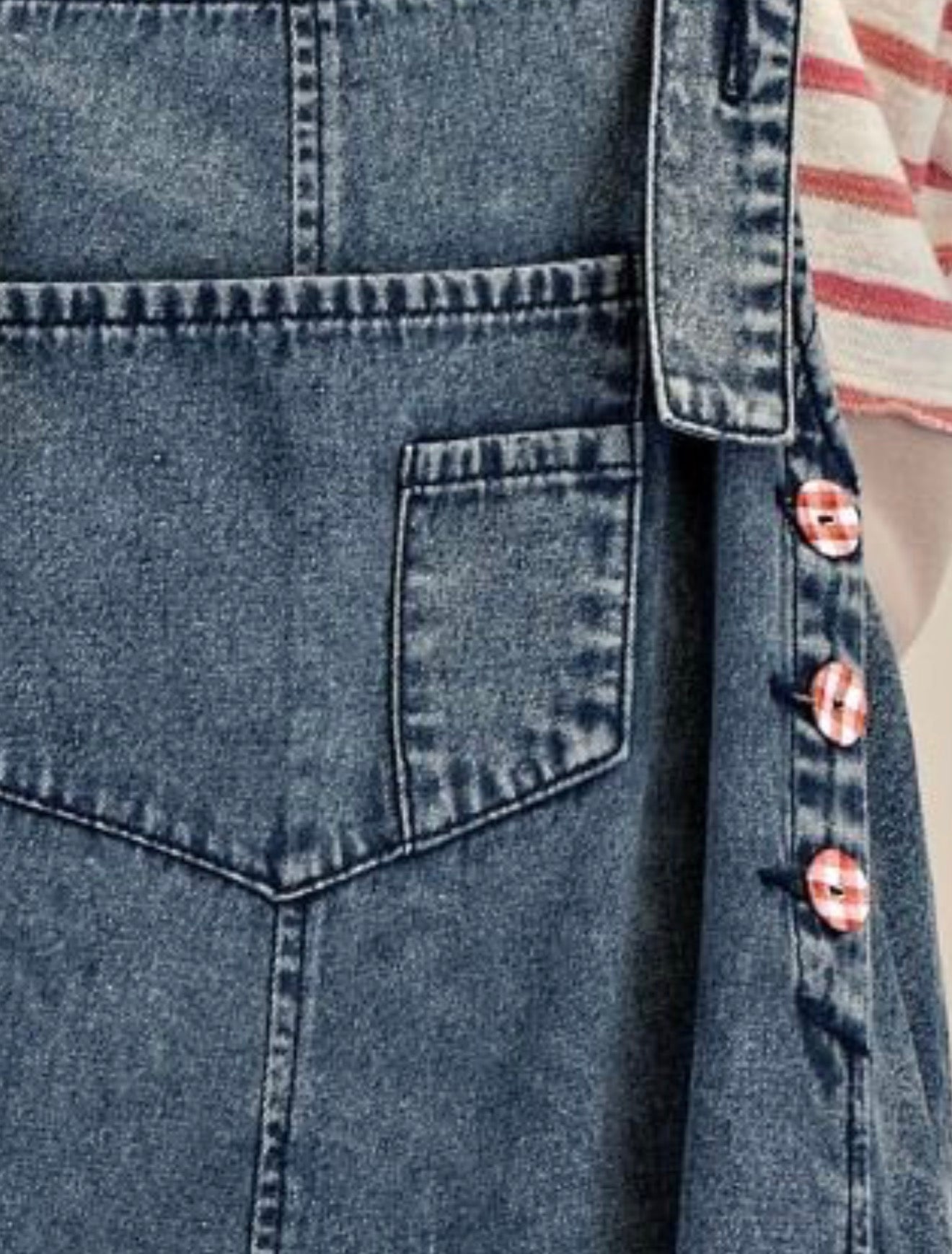 Patchwork Daisy Denim Jumpsuit