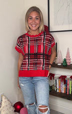 Rachel Plaid Sweater Vest