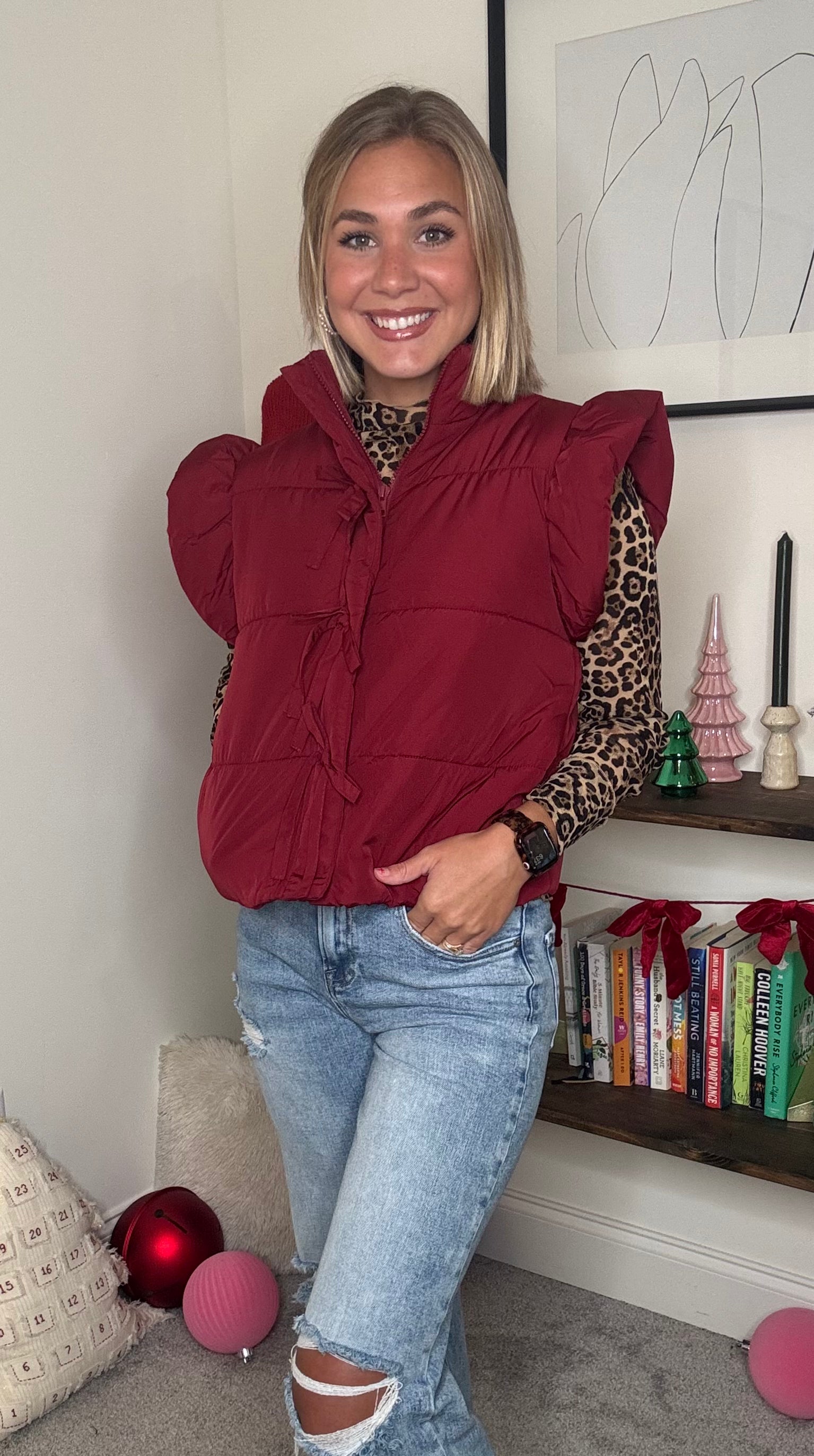 Red Puffer Vest