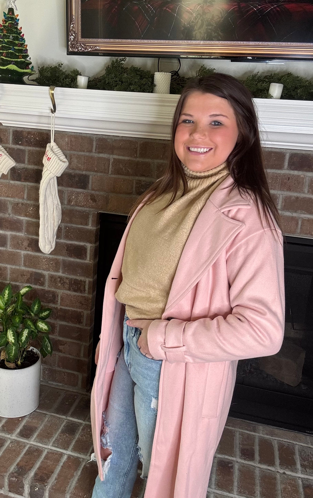 Blushin’ Beauty Pink Trench Coat
