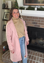 Blushin’ Beauty Pink Trench Coat