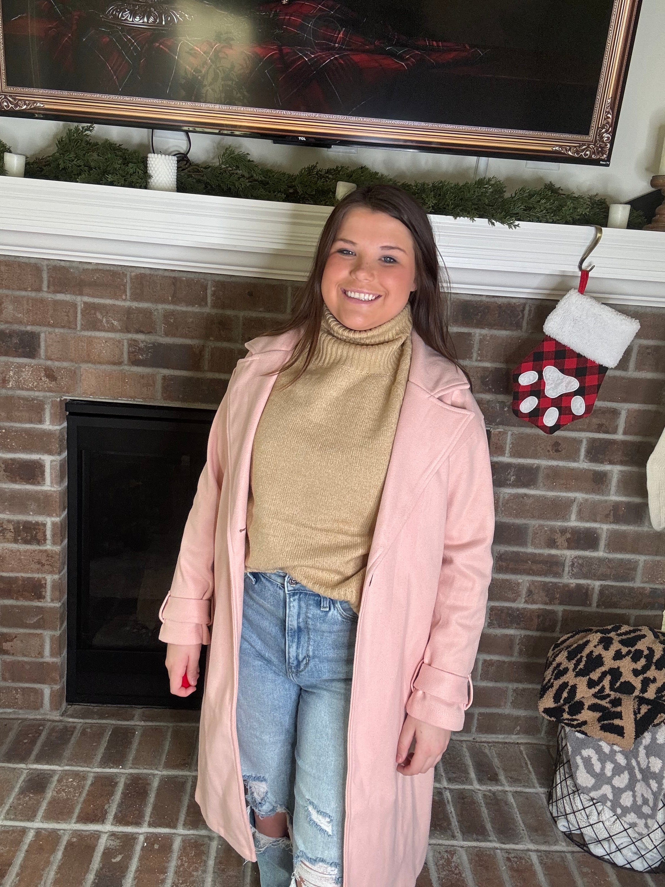 Blushin’ Beauty Pink Trench Coat