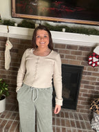 Sage Wide Leg Lounge Pants